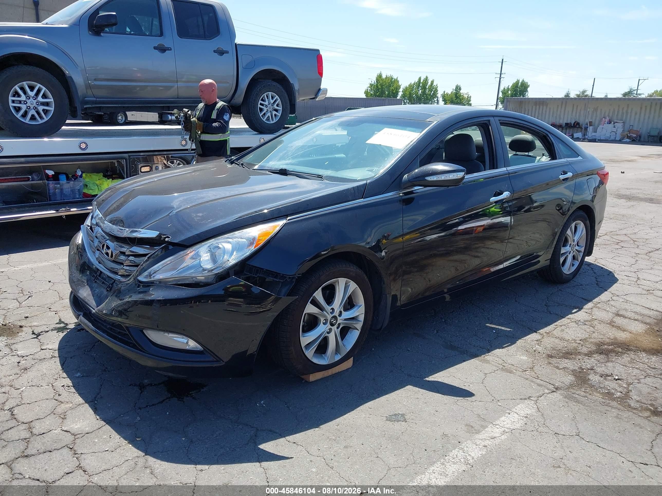 2012 Hyundai Sonata Limited Черный vin: 5NPEC4AC0CH393731