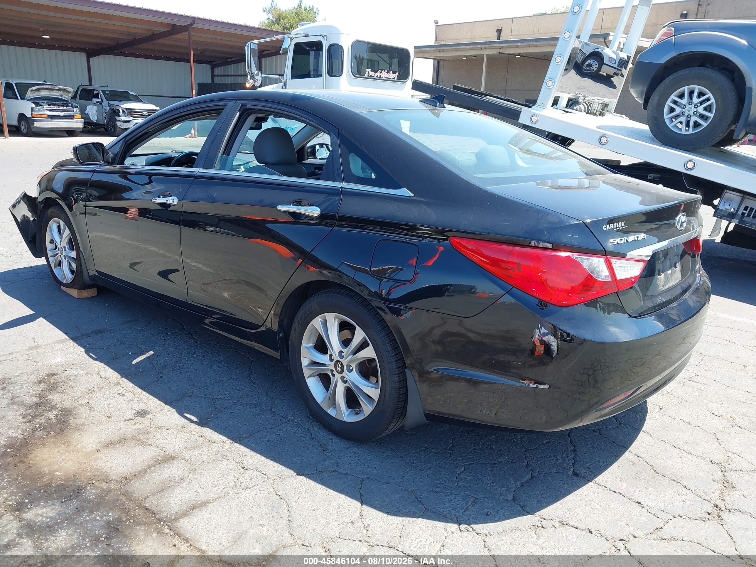 2012 Hyundai Sonata Limited Черный vin: 5NPEC4AC0CH393731