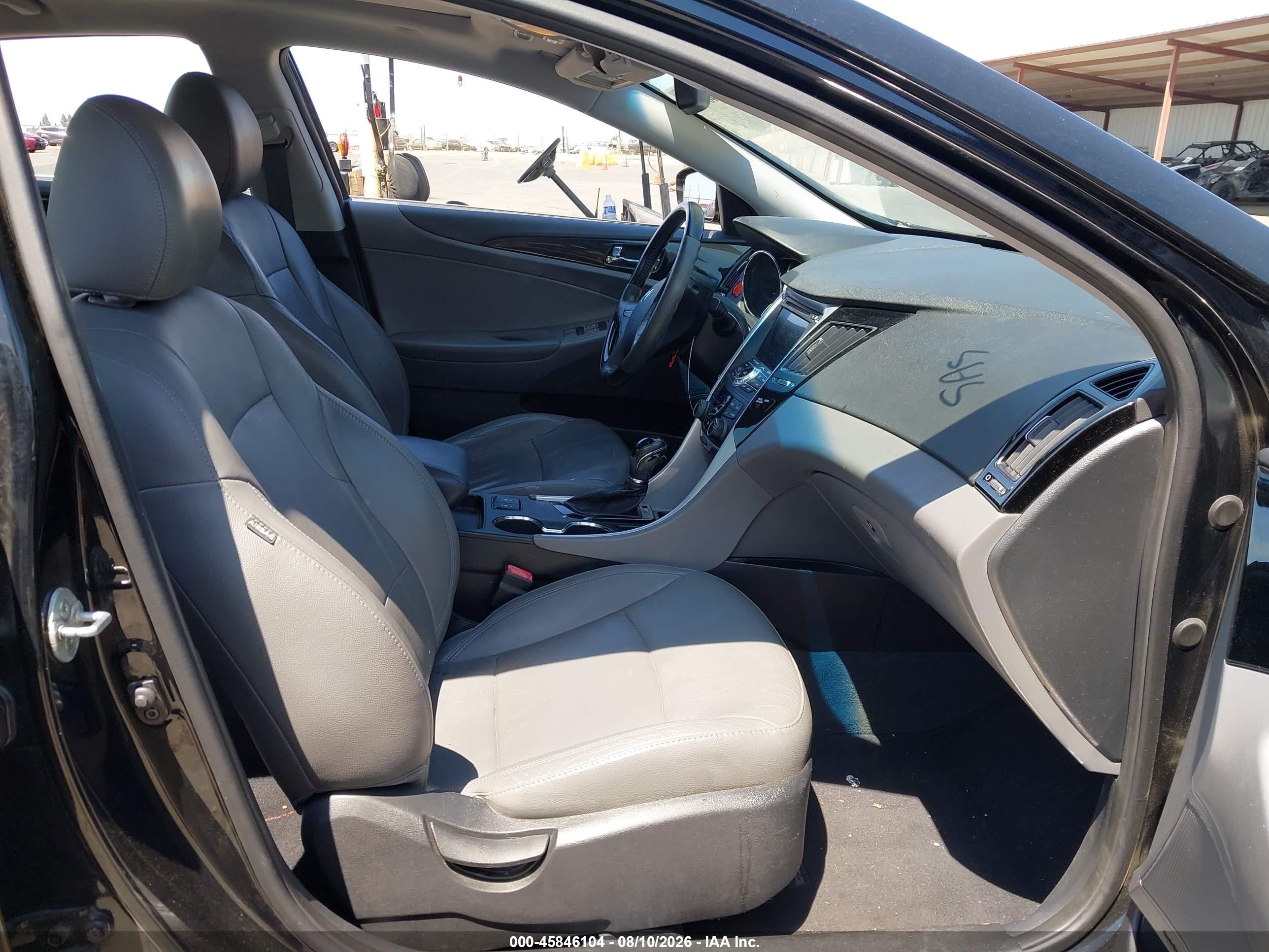 2012 Hyundai Sonata Limited Черный vin: 5NPEC4AC0CH393731