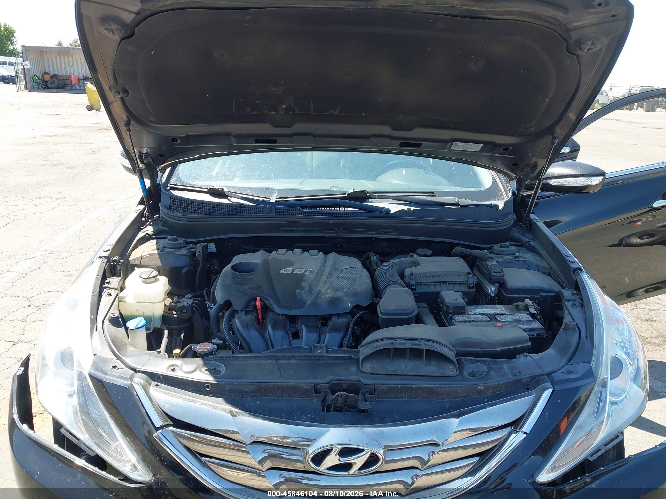2012 Hyundai Sonata Limited Черный vin: 5NPEC4AC0CH393731