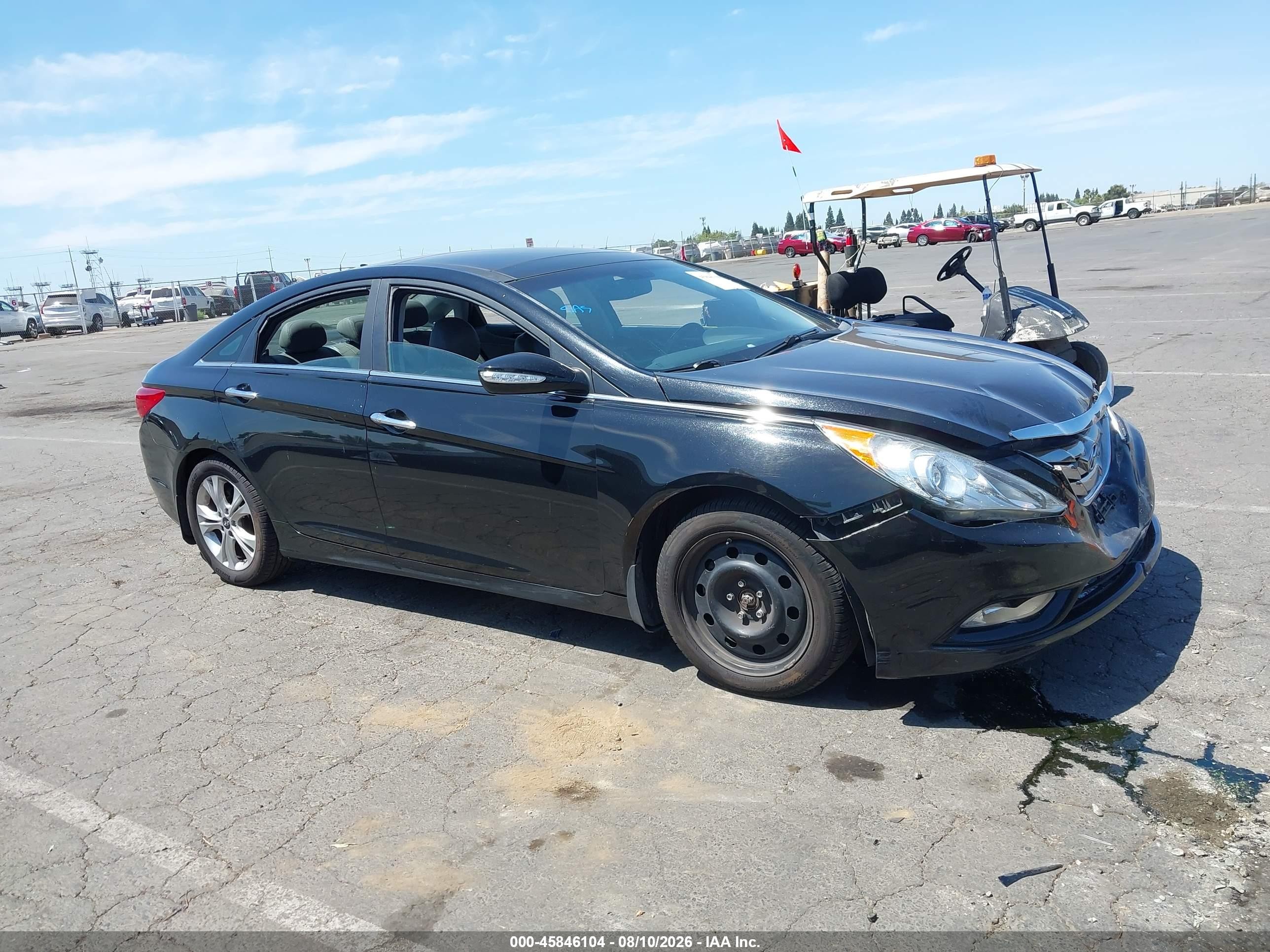 2012 Hyundai Sonata Limited Черный vin: 5NPEC4AC0CH393731