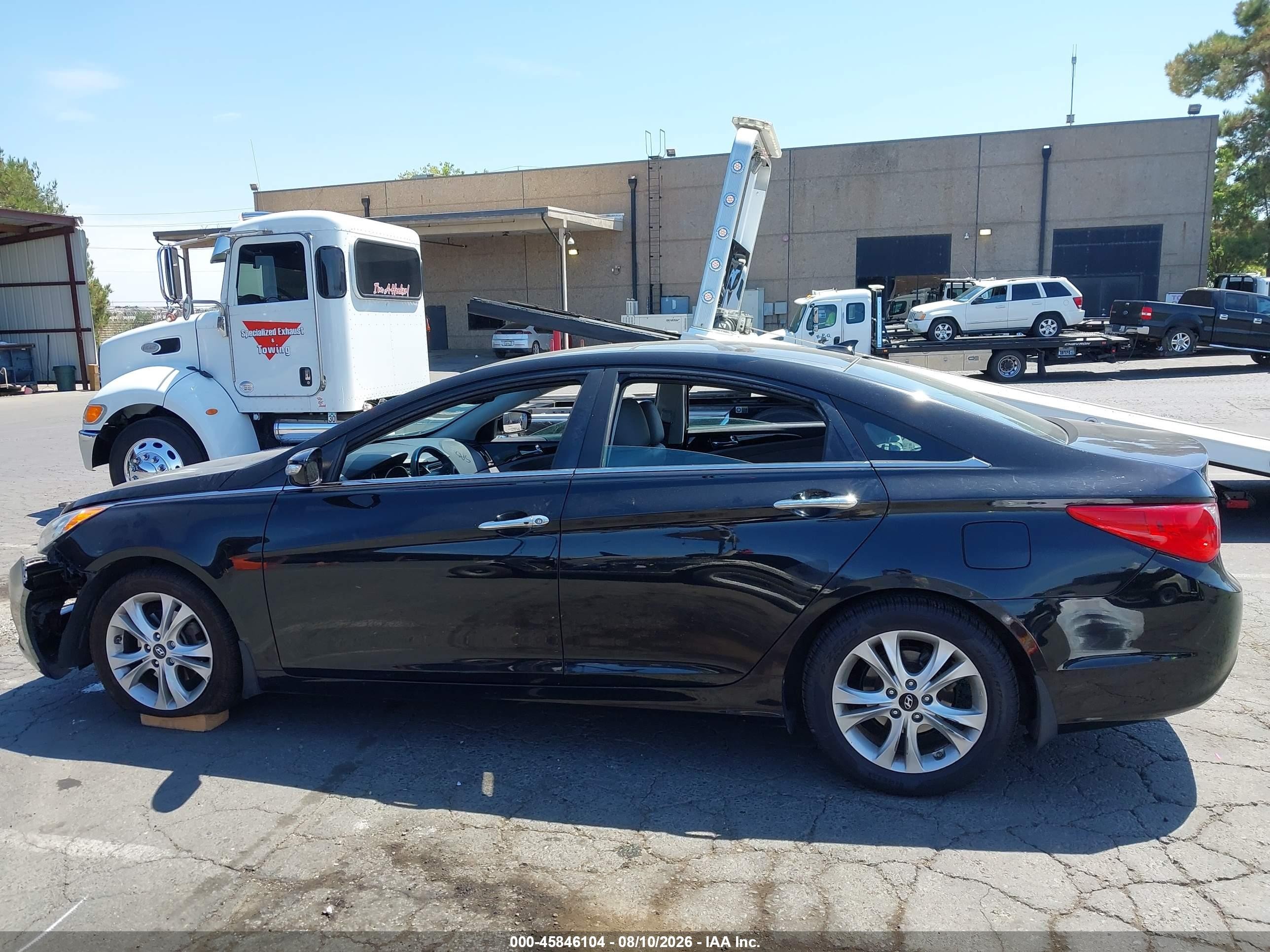 2012 Hyundai Sonata Limited Черный vin: 5NPEC4AC0CH393731