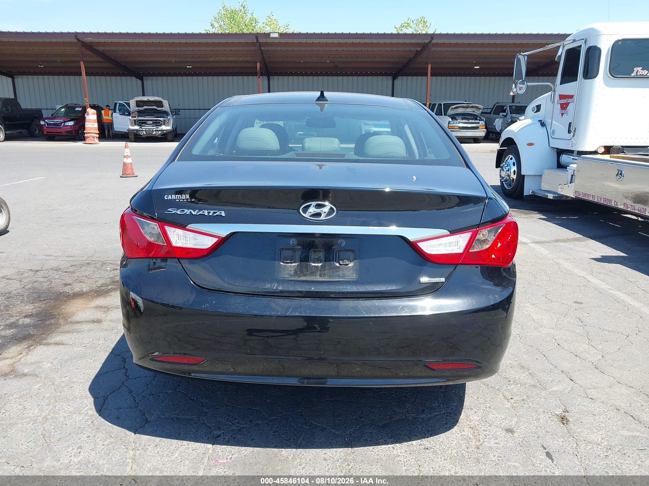 2012 Hyundai Sonata Limited Черный vin: 5NPEC4AC0CH393731