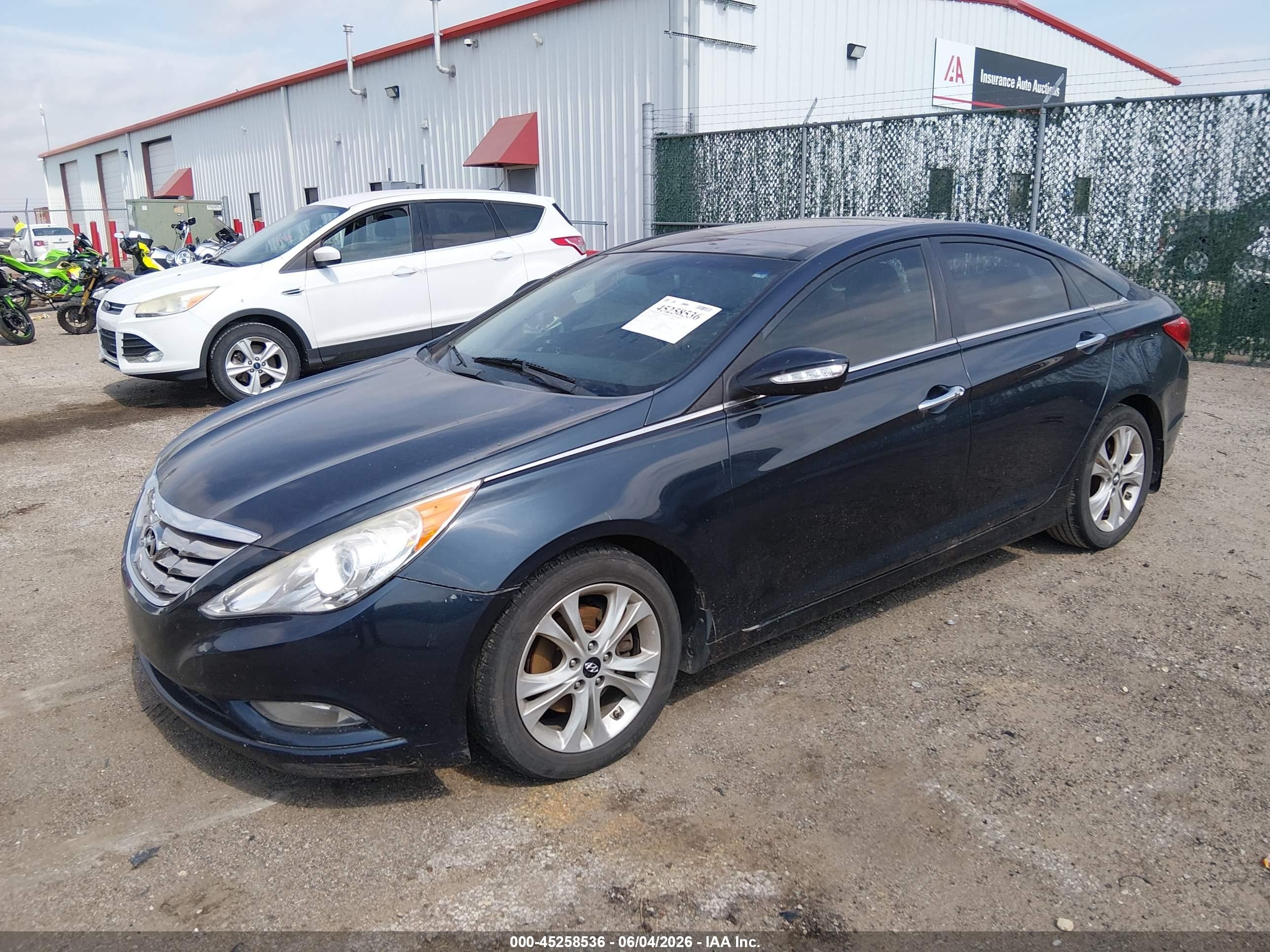 2012 Hyundai Sonata Limited Dark Blue vin: 5NPEC4AC0CH394331