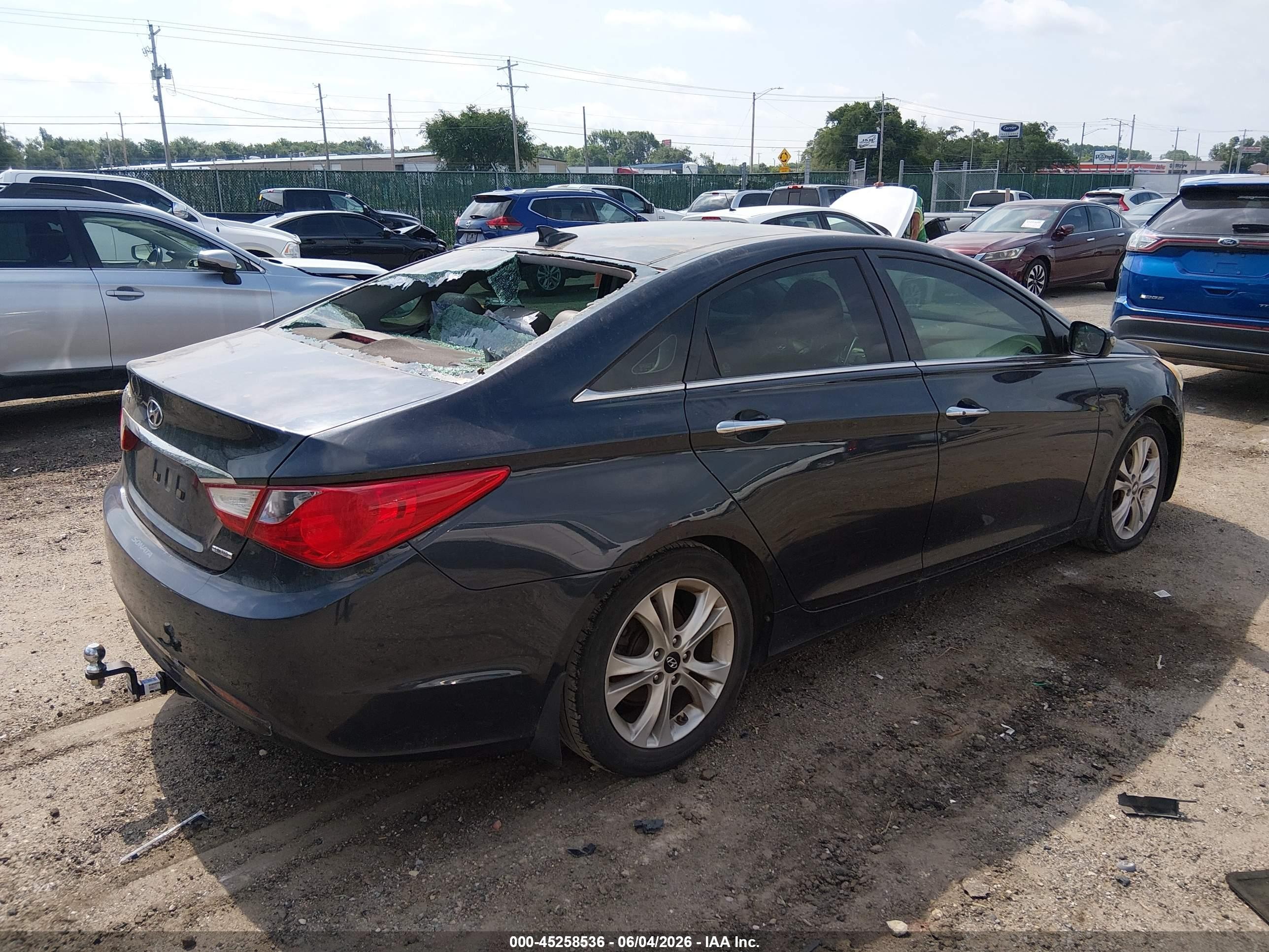 2012 Hyundai Sonata Limited Dark Blue vin: 5NPEC4AC0CH394331