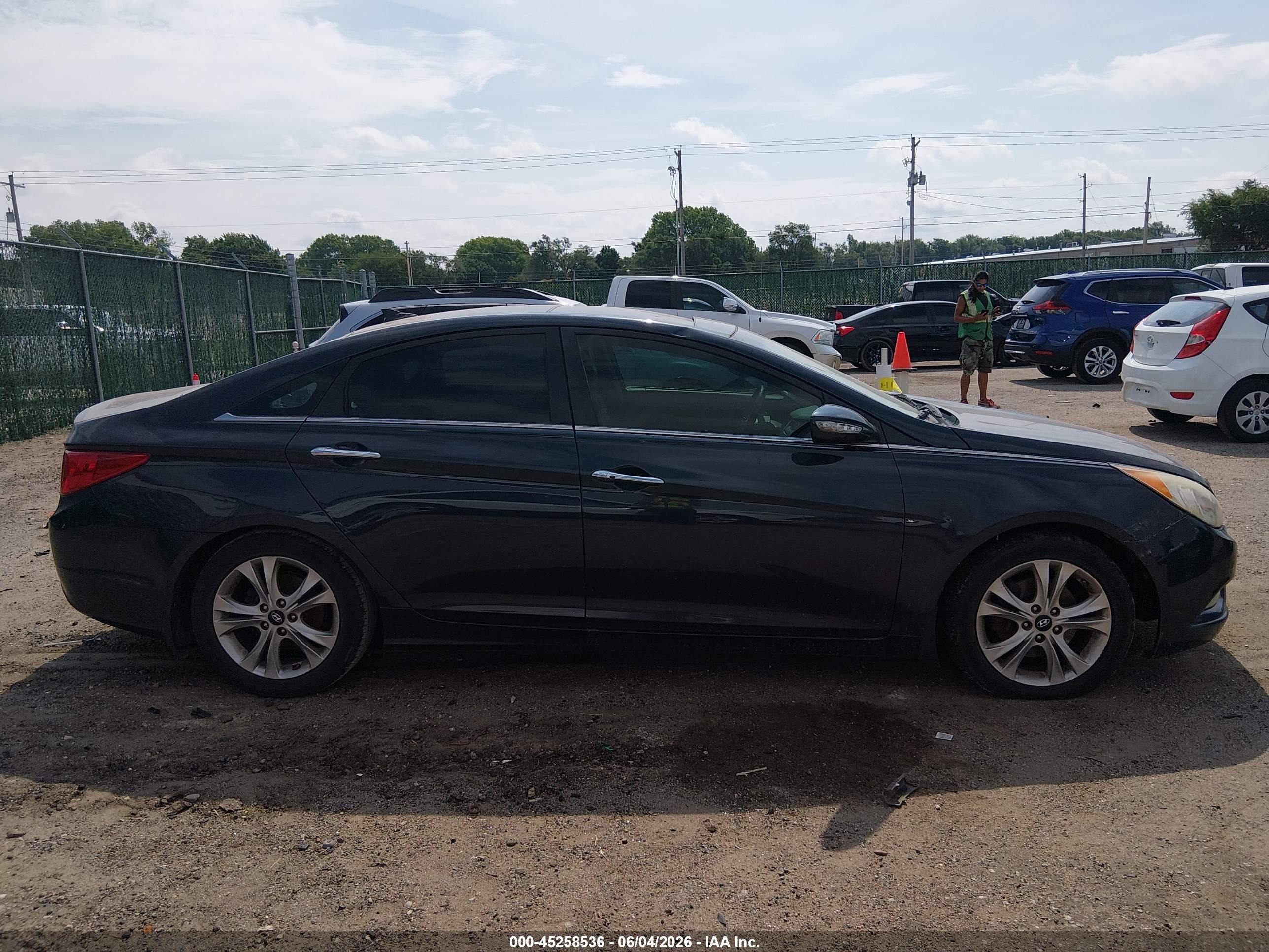2012 Hyundai Sonata Limited Dark Blue vin: 5NPEC4AC0CH394331