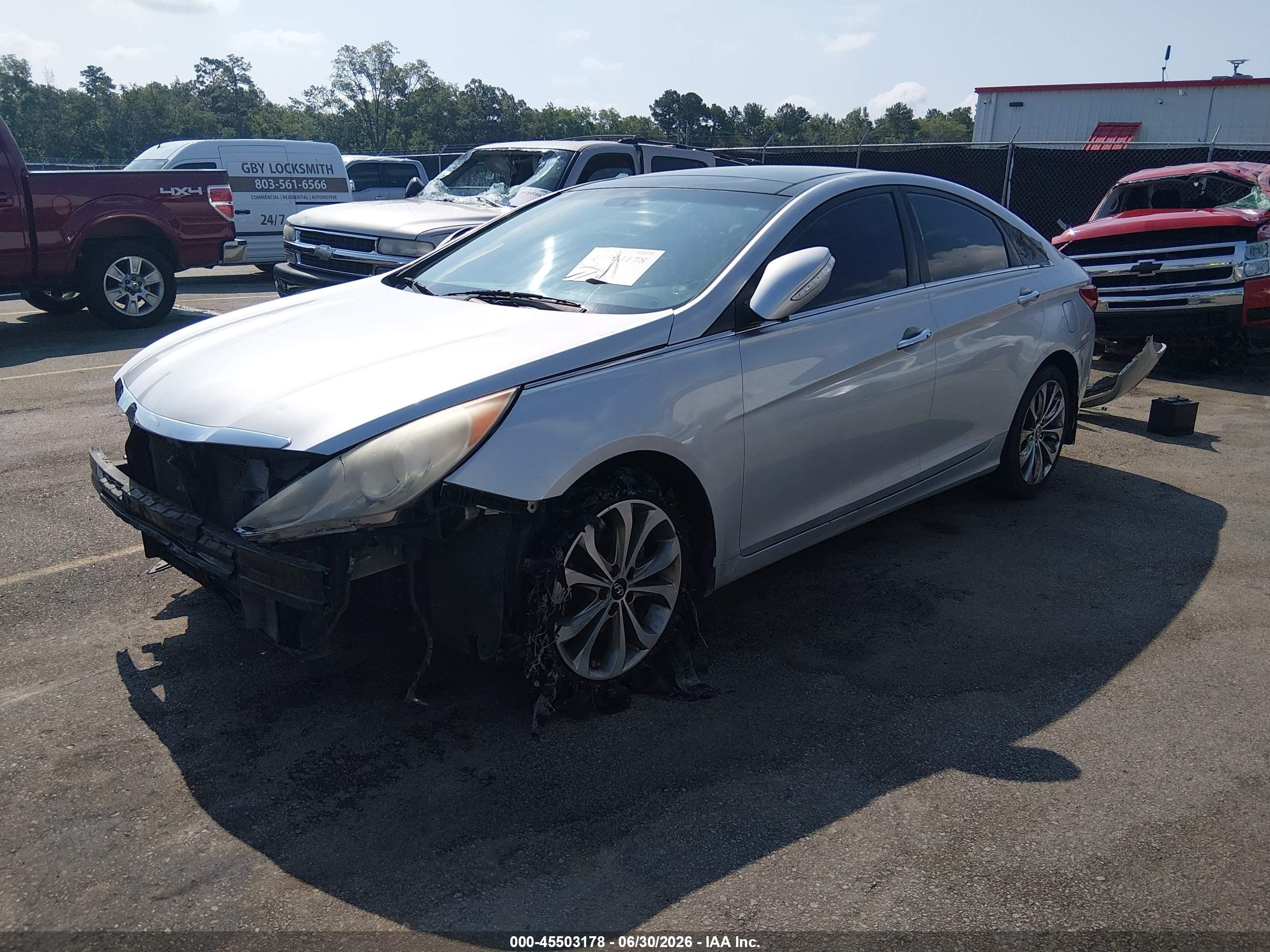 2012 Hyundai Sonata Limited Silver vin: 5NPEC4AC0CH435413