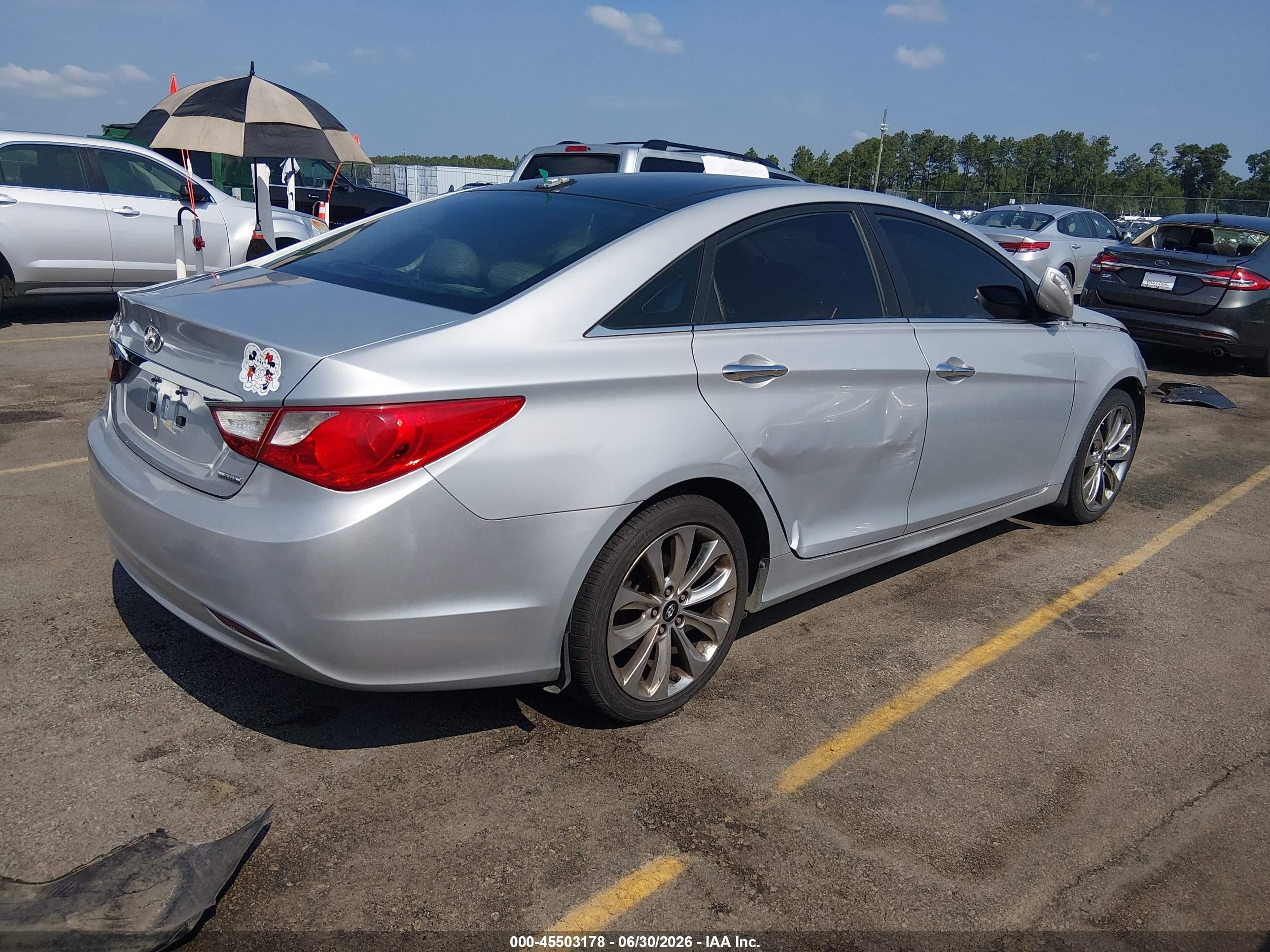 2012 Hyundai Sonata Limited Silver vin: 5NPEC4AC0CH435413
