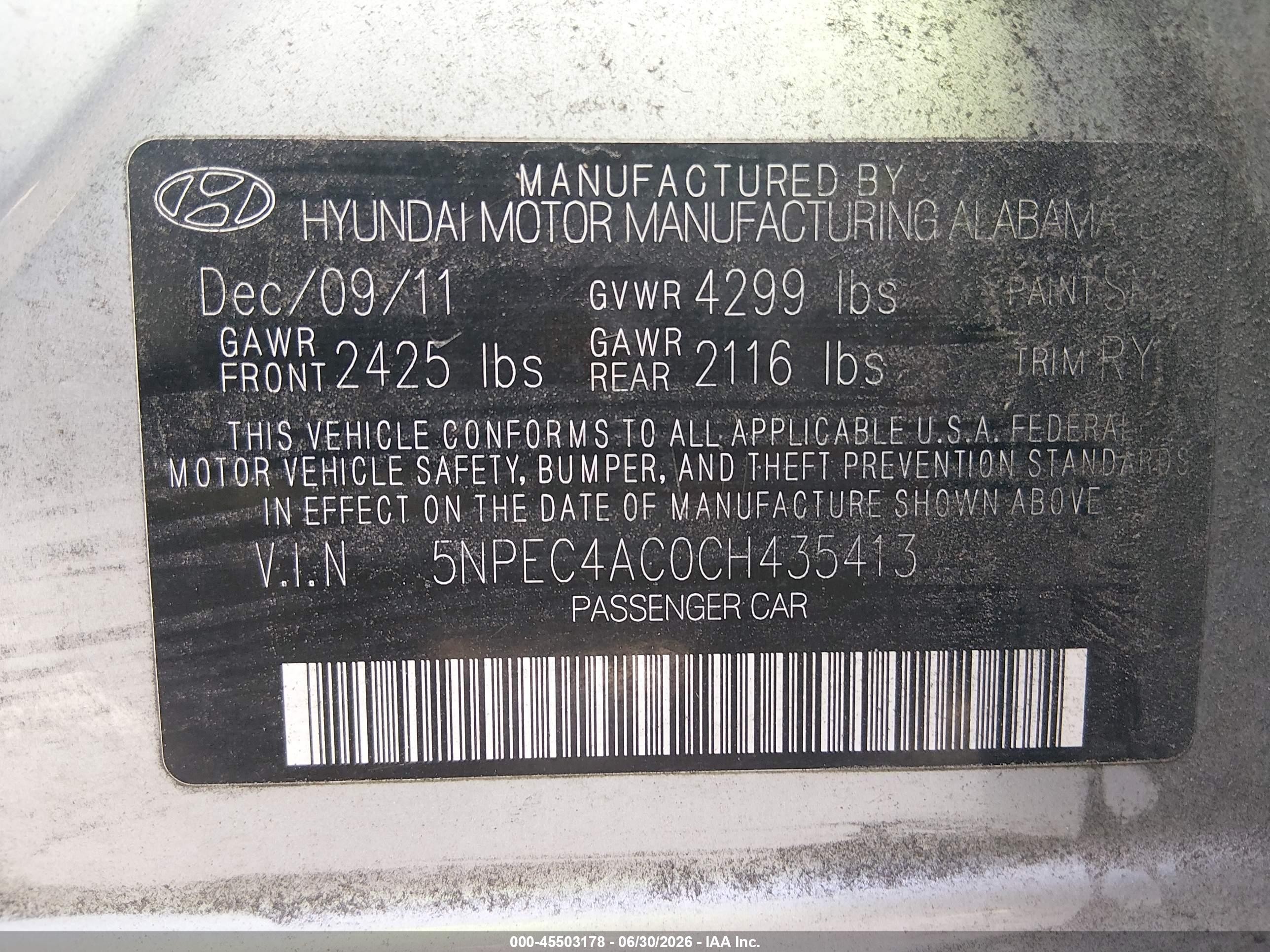 2012 Hyundai Sonata Limited Silver vin: 5NPEC4AC0CH435413