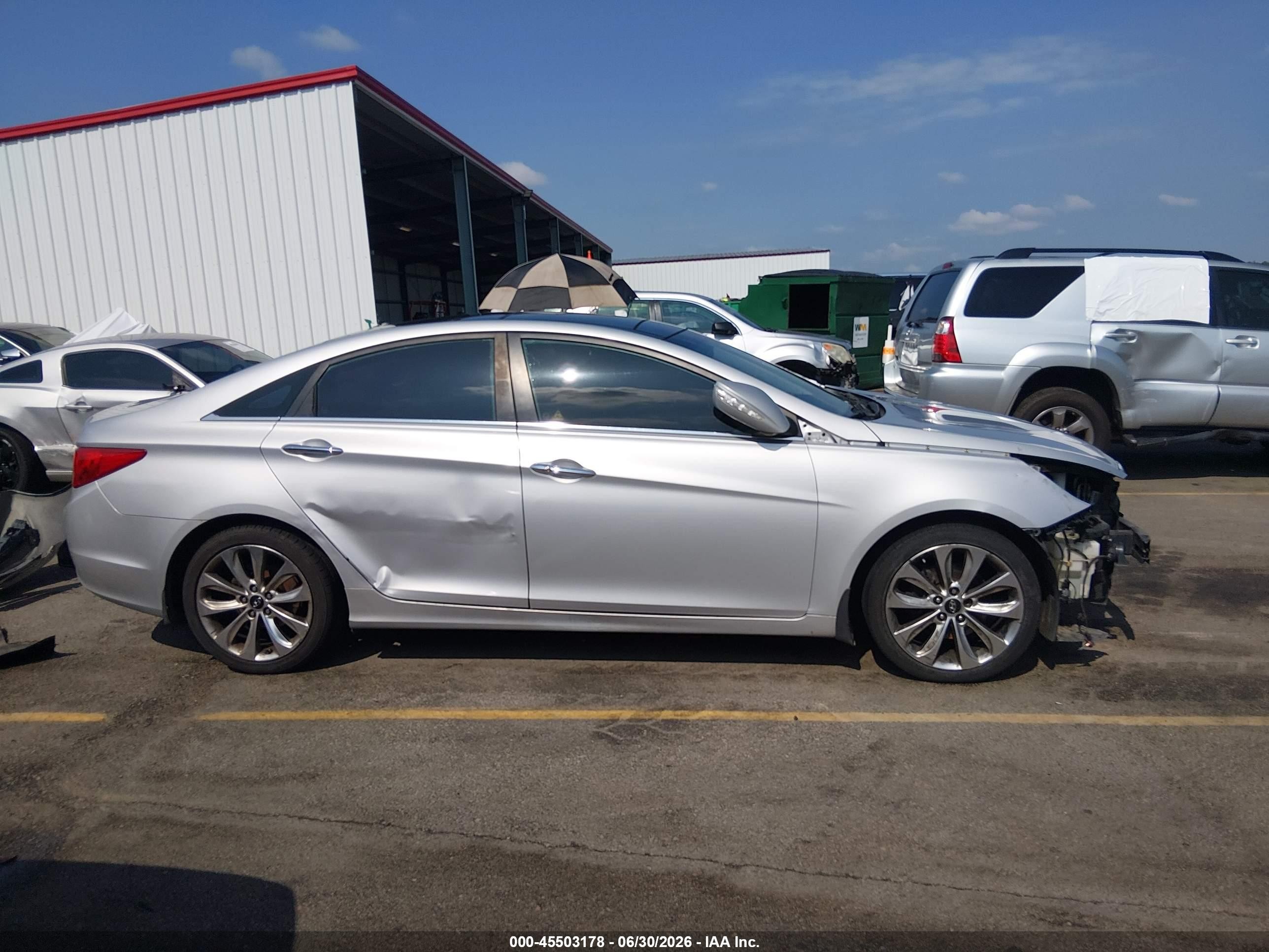 2012 Hyundai Sonata Limited Silver vin: 5NPEC4AC0CH435413
