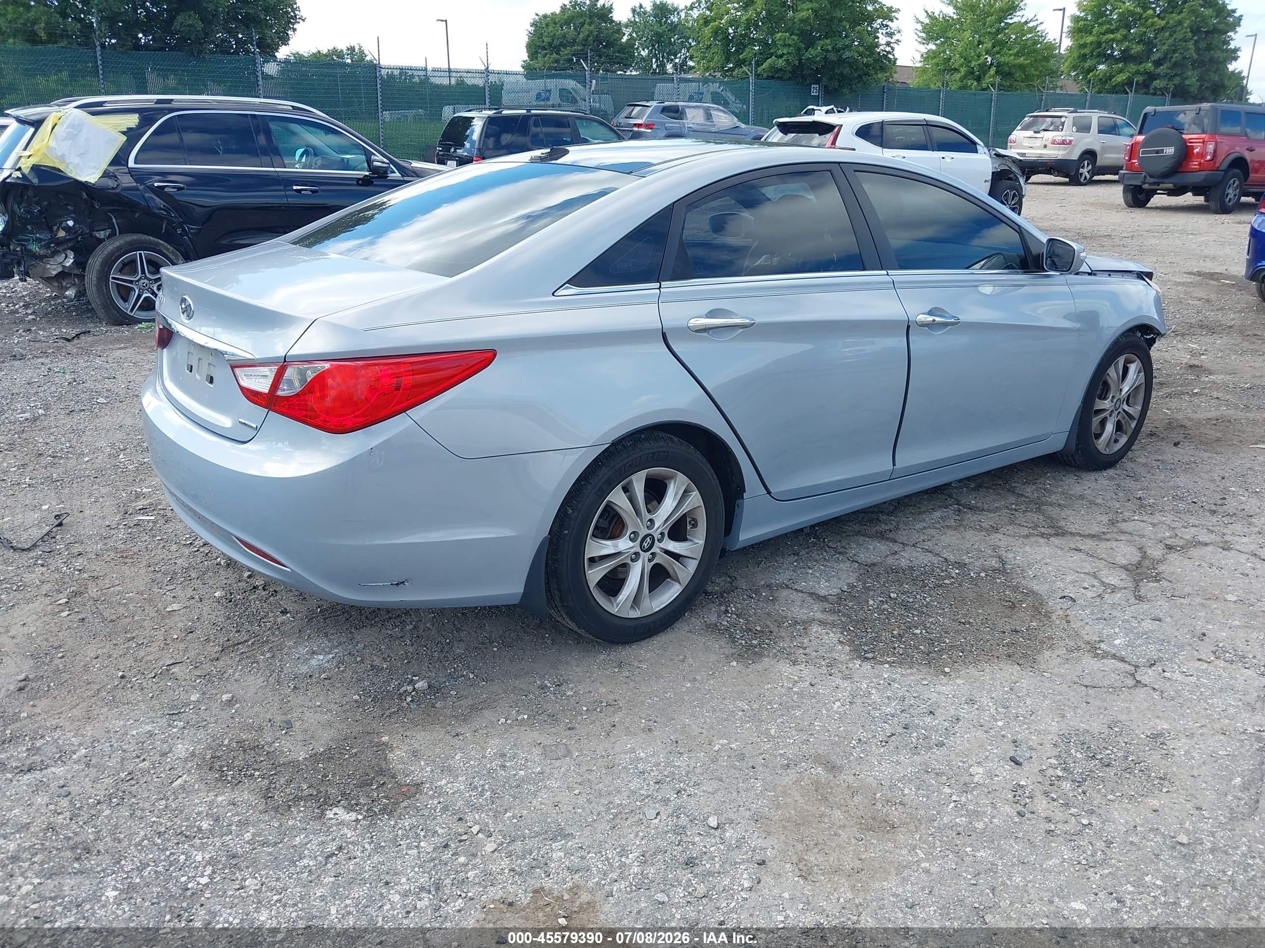 2012 Hyundai Sonata Limited Silver vin: 5NPEC4AC0CH481713