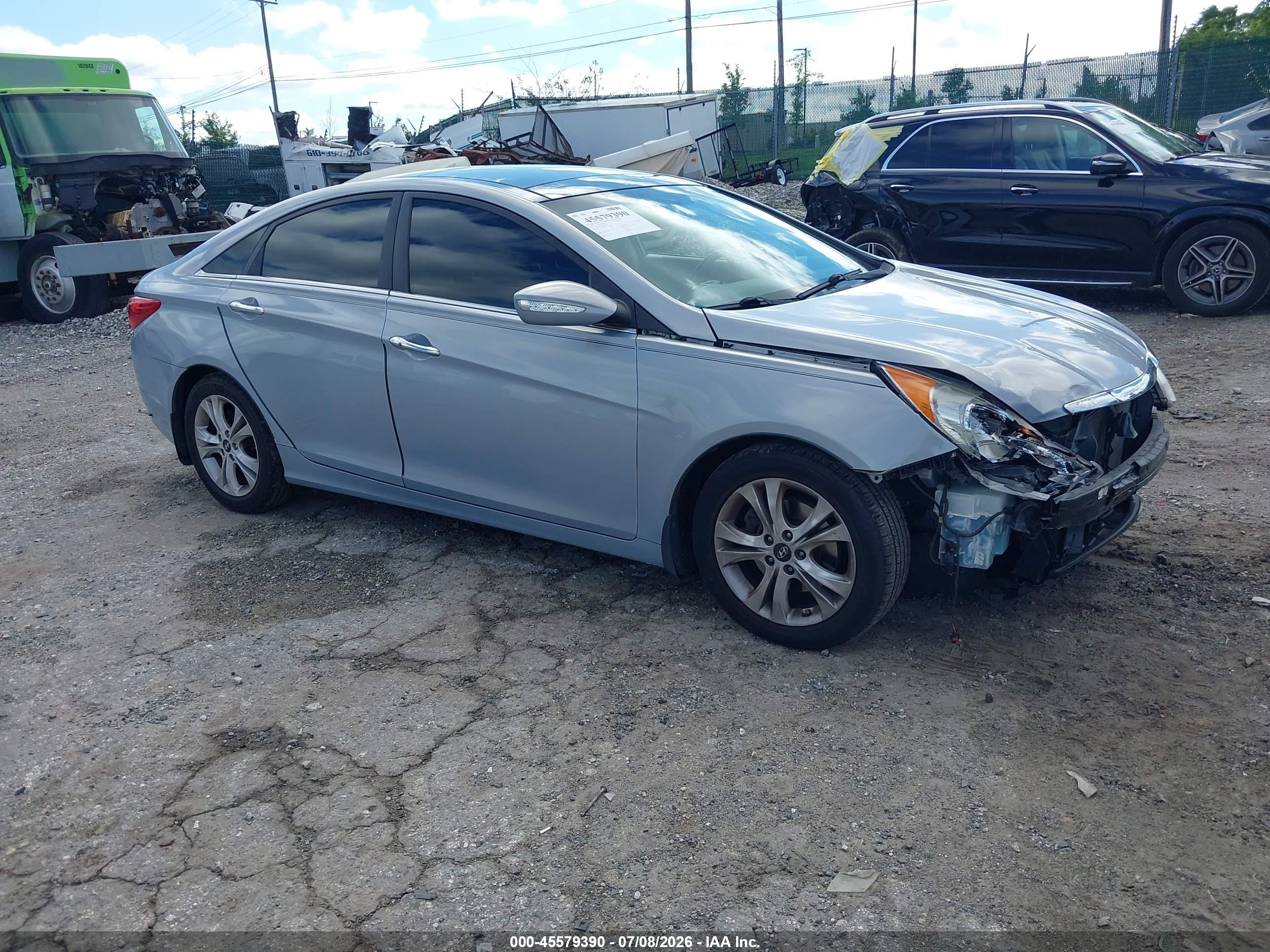 2012 Hyundai Sonata Limited Silver vin: 5NPEC4AC0CH481713