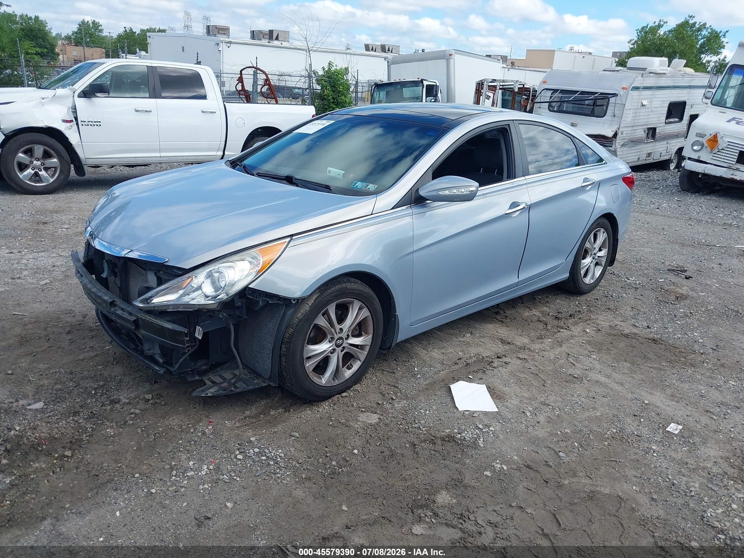 2012 Hyundai Sonata Limited Silver vin: 5NPEC4AC0CH481713