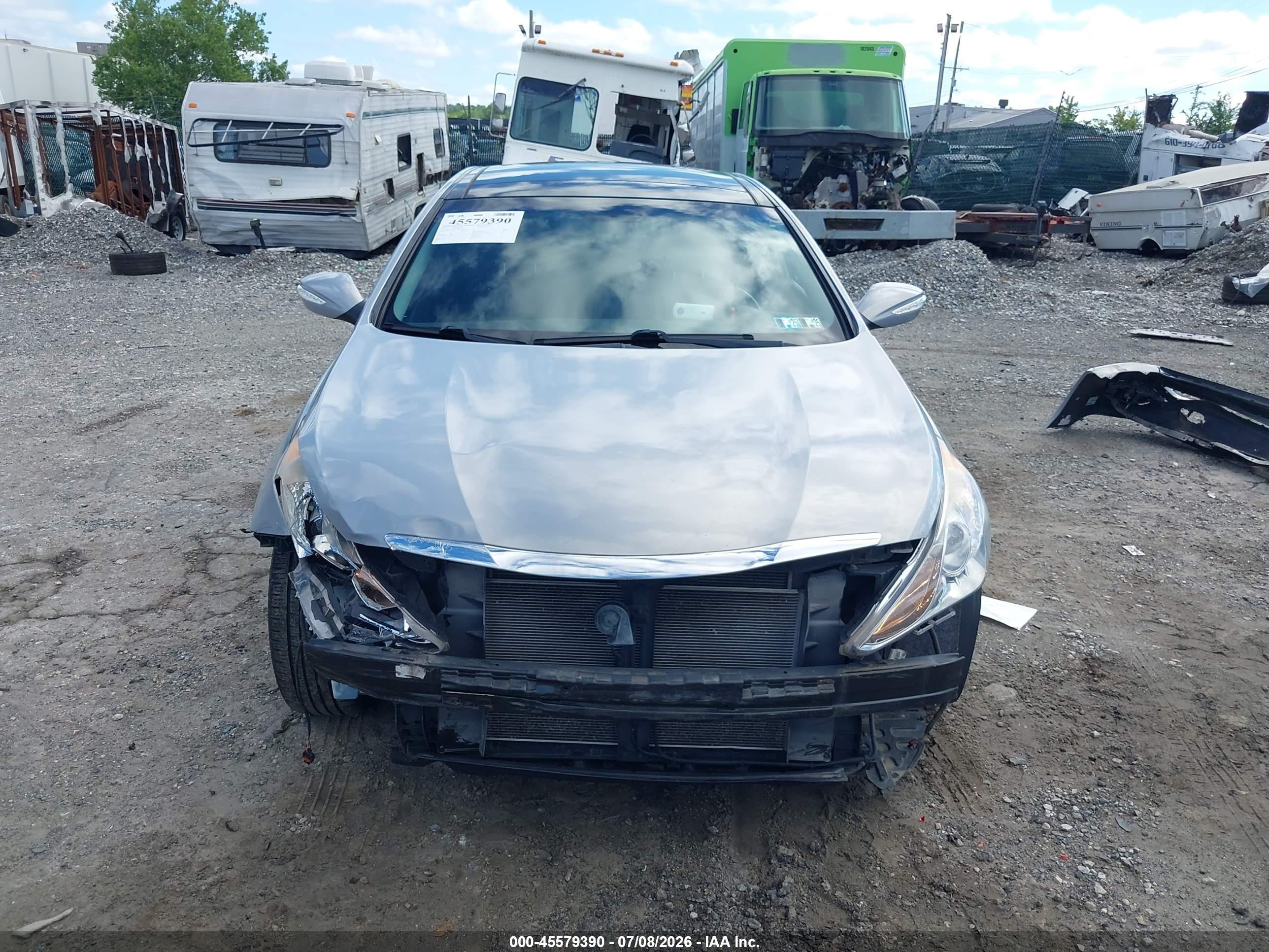 2012 Hyundai Sonata Limited Silver vin: 5NPEC4AC0CH481713