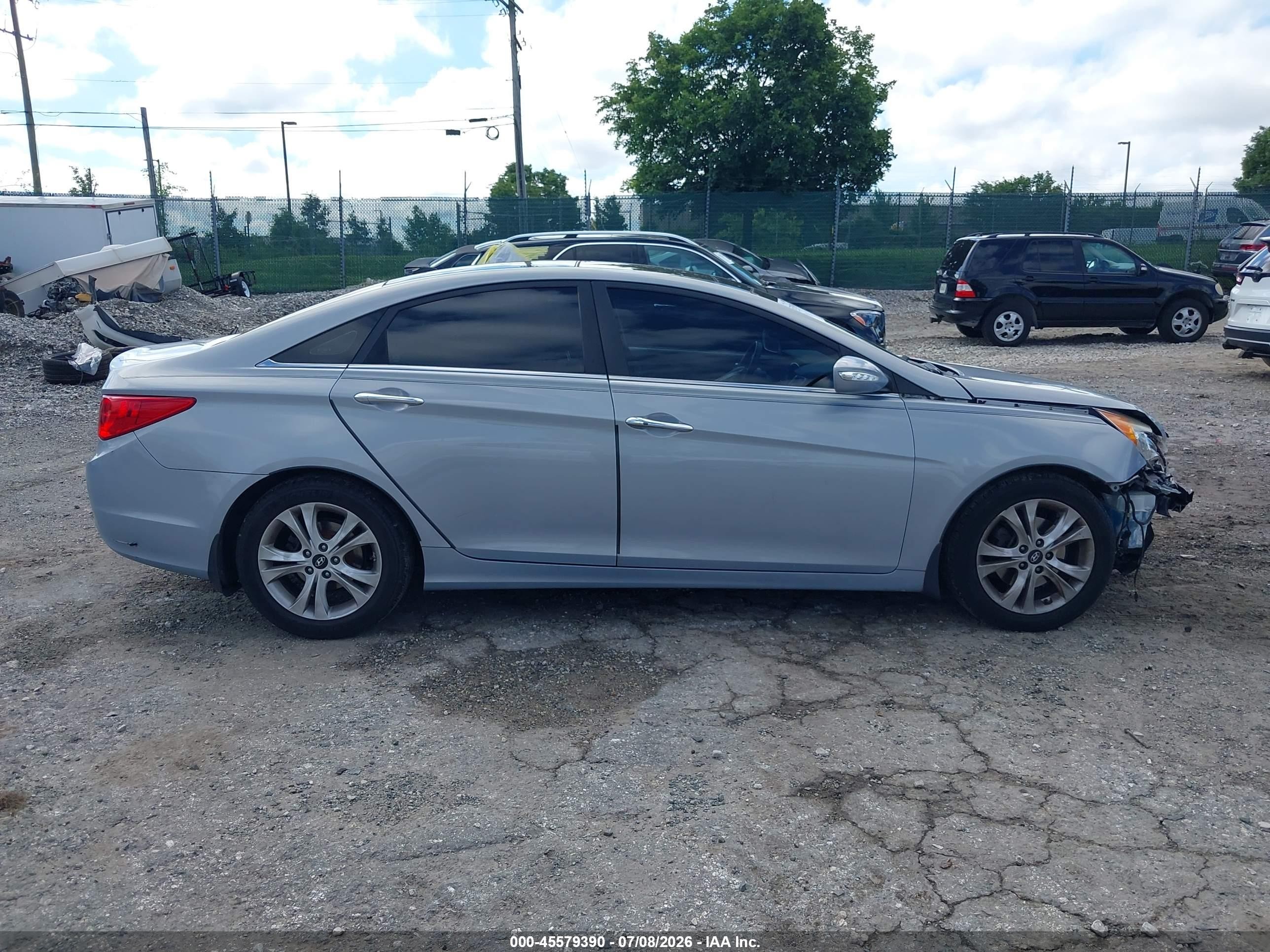 2012 Hyundai Sonata Limited Silver vin: 5NPEC4AC0CH481713