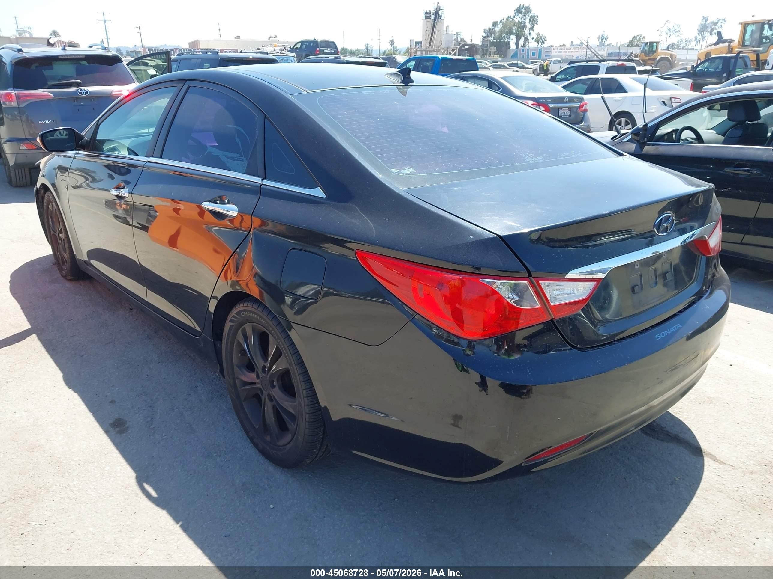 2012 Hyundai Sonata Limited Black vin: 5NPEC4AC0CH502155