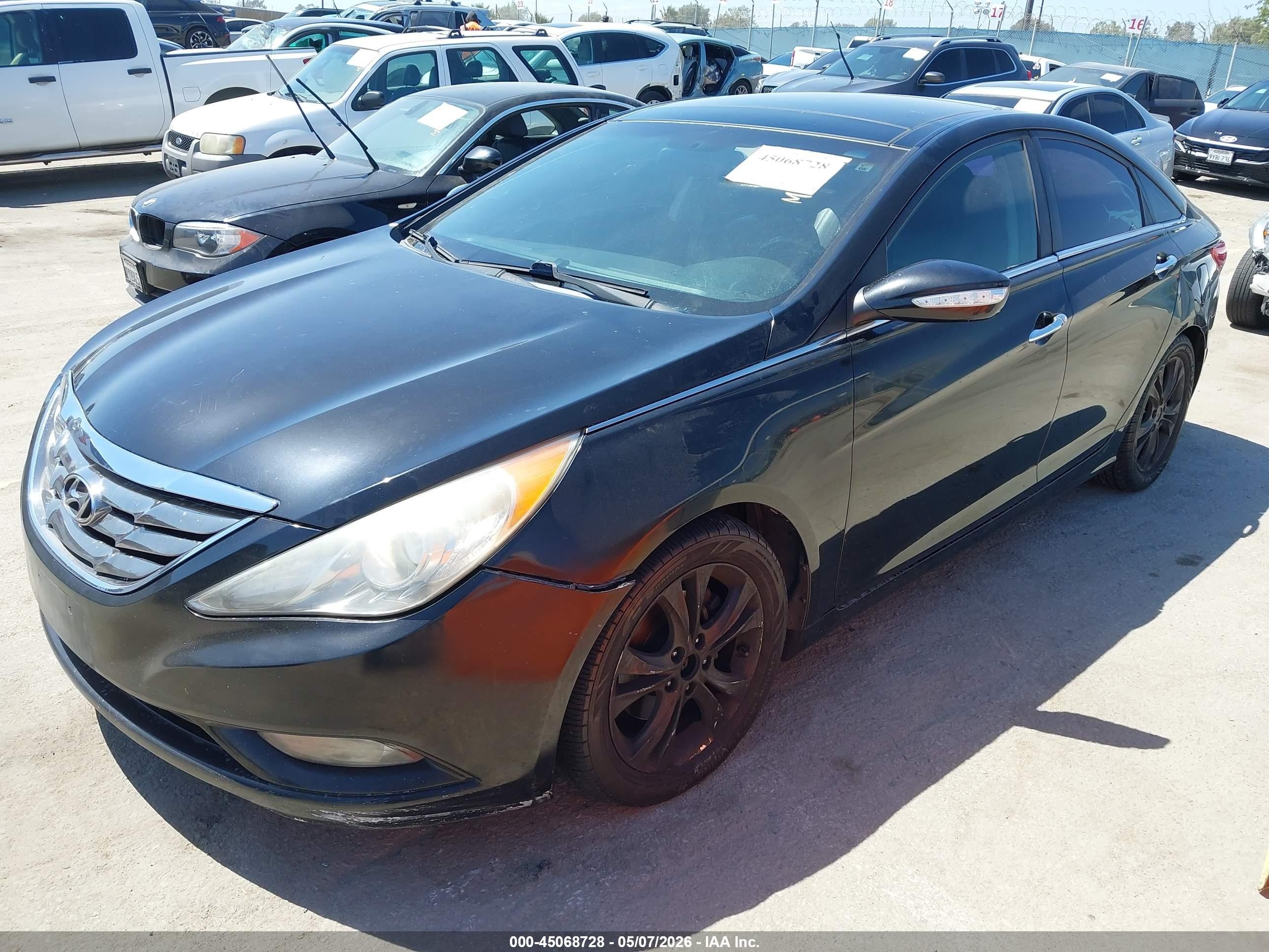 2012 Hyundai Sonata Limited Black vin: 5NPEC4AC0CH502155