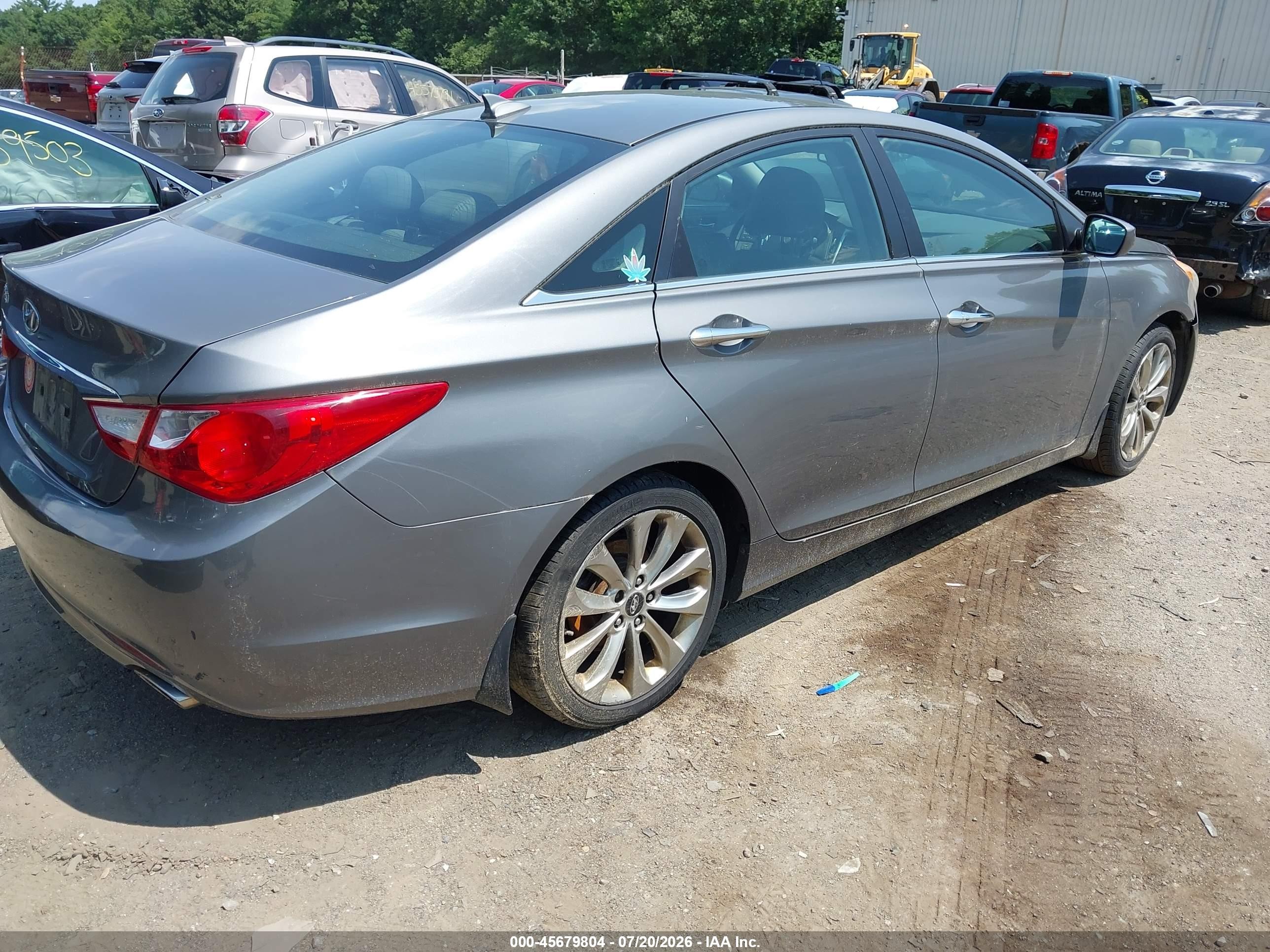 2013 Hyundai Sonata Se Gray vin: 5NPEC4AC0DH540504