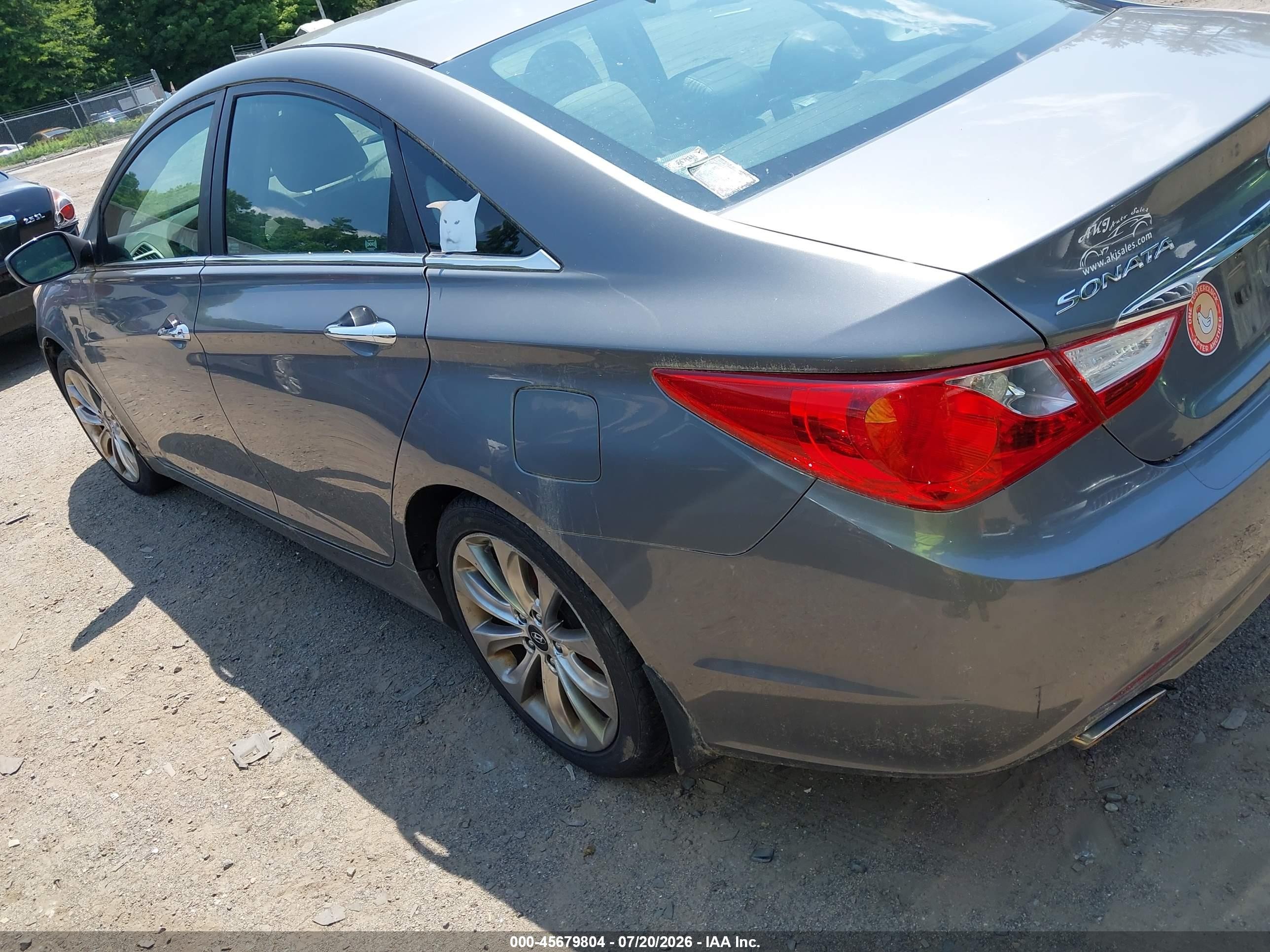 2013 Hyundai Sonata Se Gray vin: 5NPEC4AC0DH540504