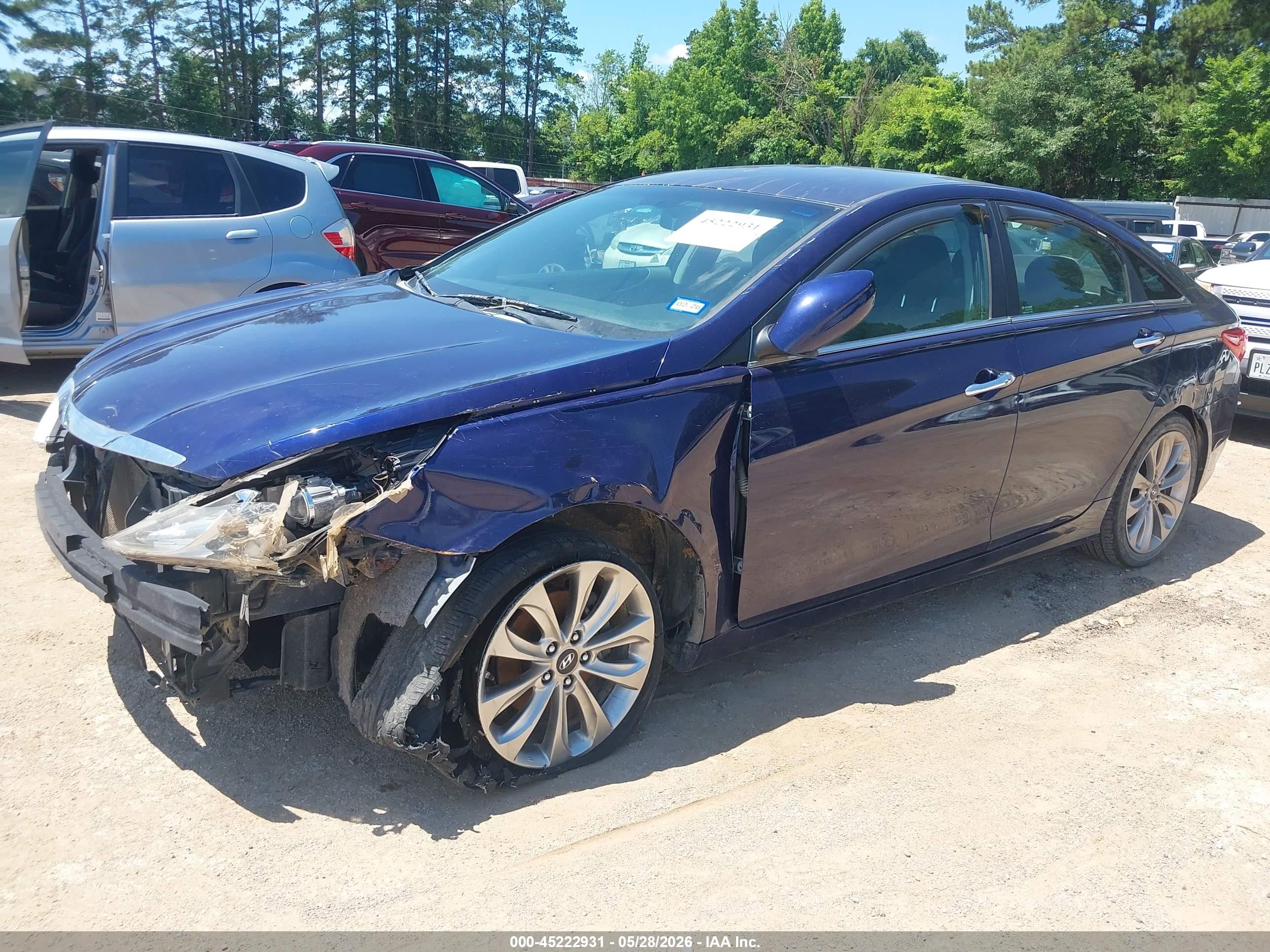 2013 Hyundai Sonata Se Blue vin: 5NPEC4AC0DH555794