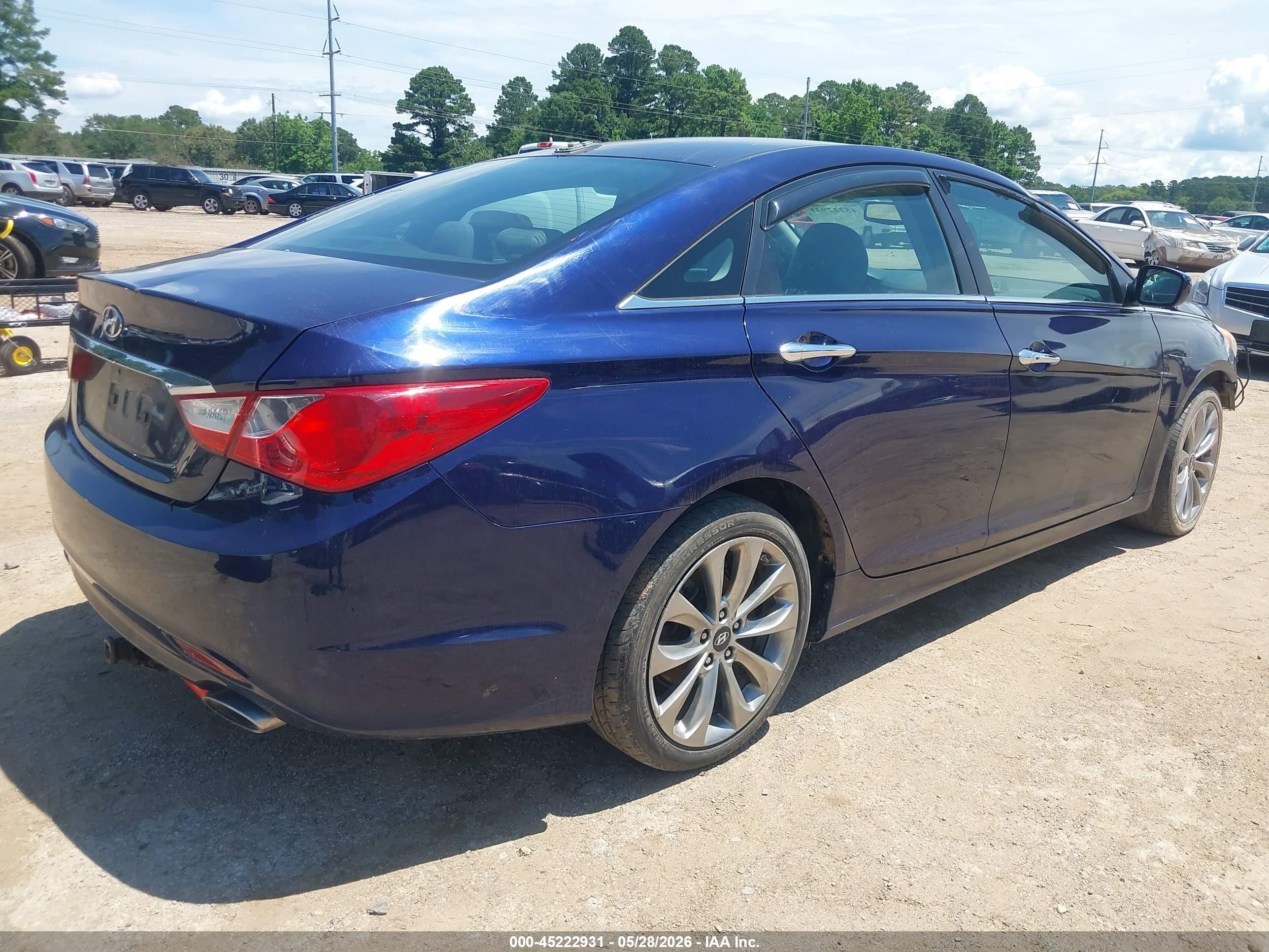 2013 Hyundai Sonata Se Blue vin: 5NPEC4AC0DH555794