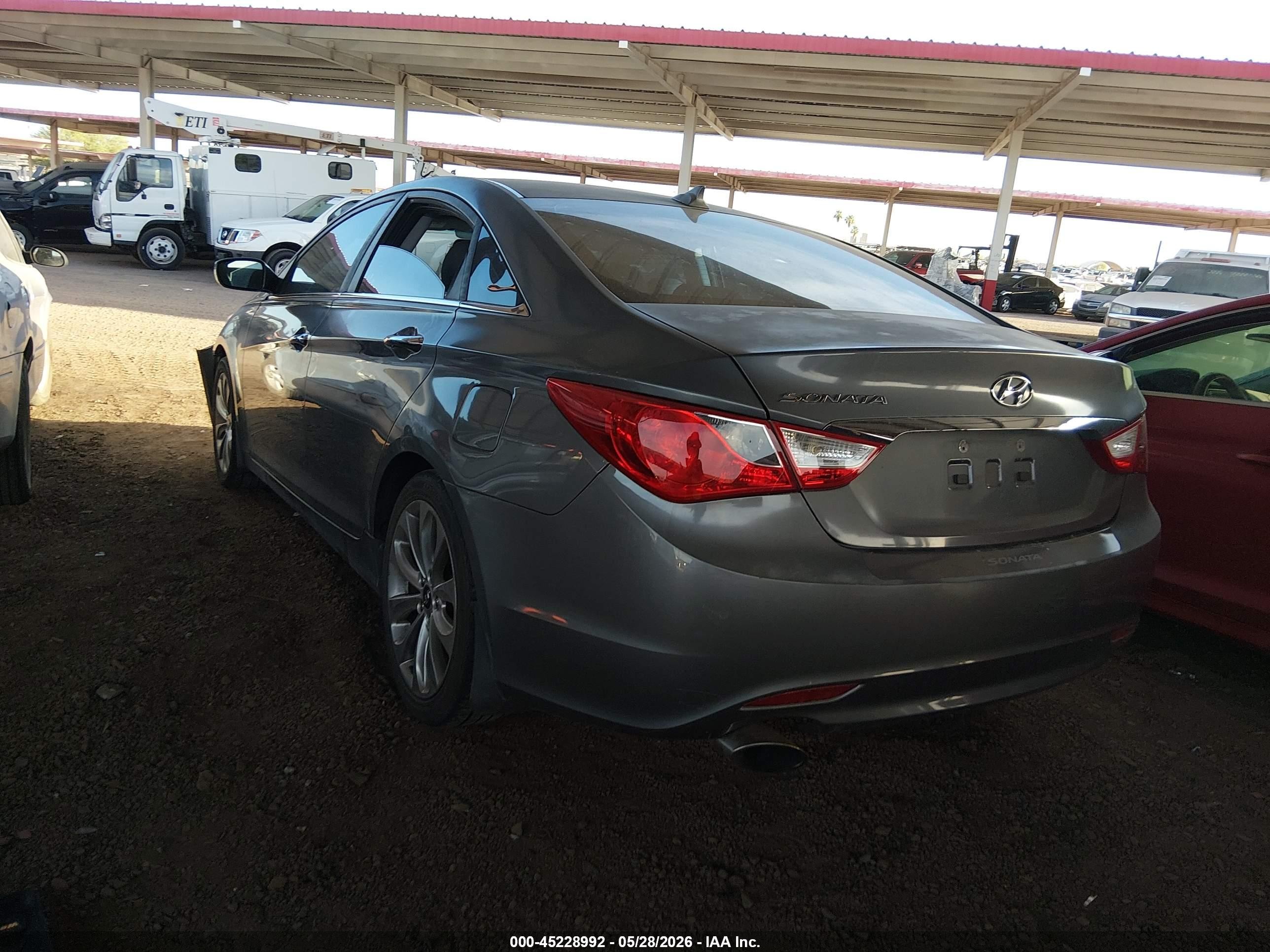 2013 Hyundai Sonata Se Gray vin: 5NPEC4AC0DH565936