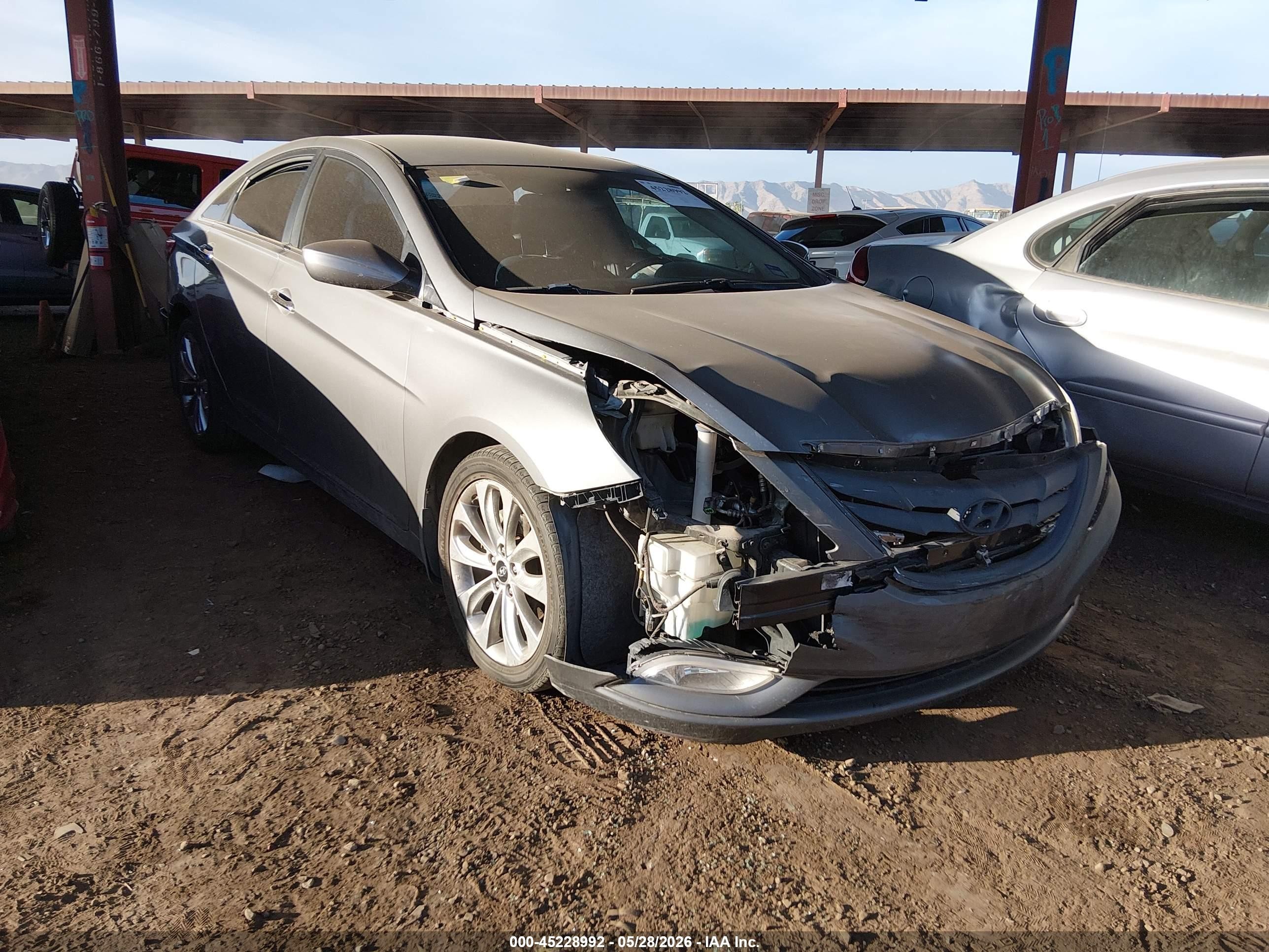 2013 Hyundai Sonata Se Gray vin: 5NPEC4AC0DH565936