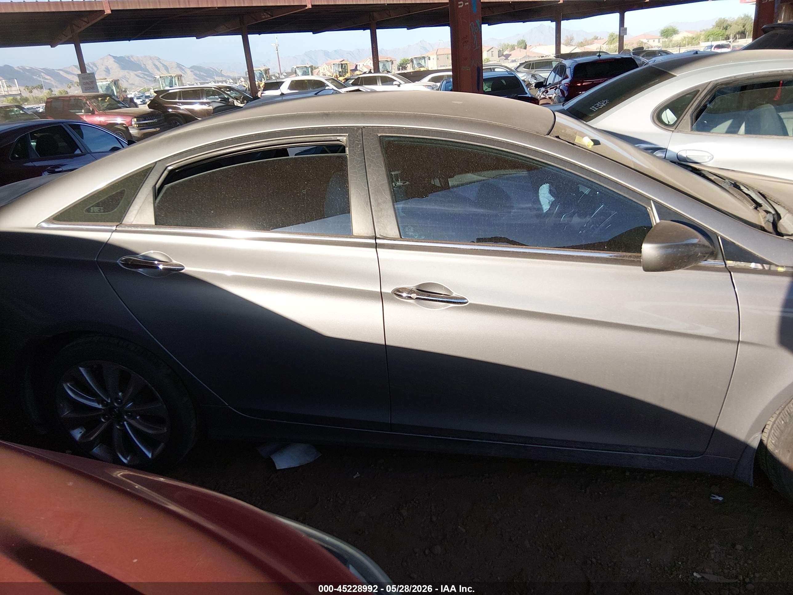2013 Hyundai Sonata Se Gray vin: 5NPEC4AC0DH565936