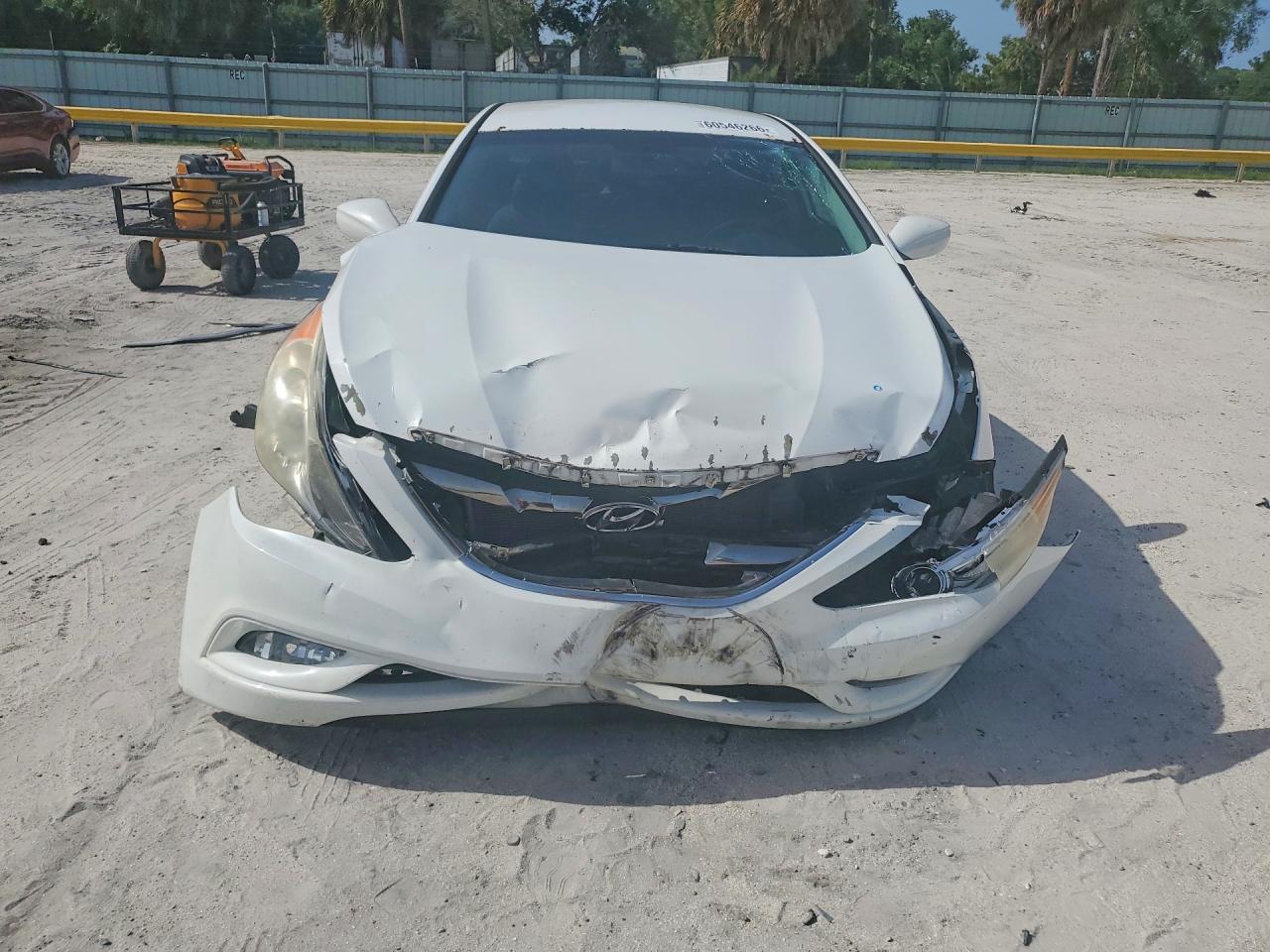 2013 Hyundai Sonata Se White vin: 5NPEC4AC0DH566262