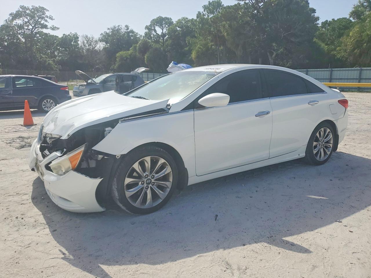 2013 Hyundai Sonata Se White vin: 5NPEC4AC0DH566262