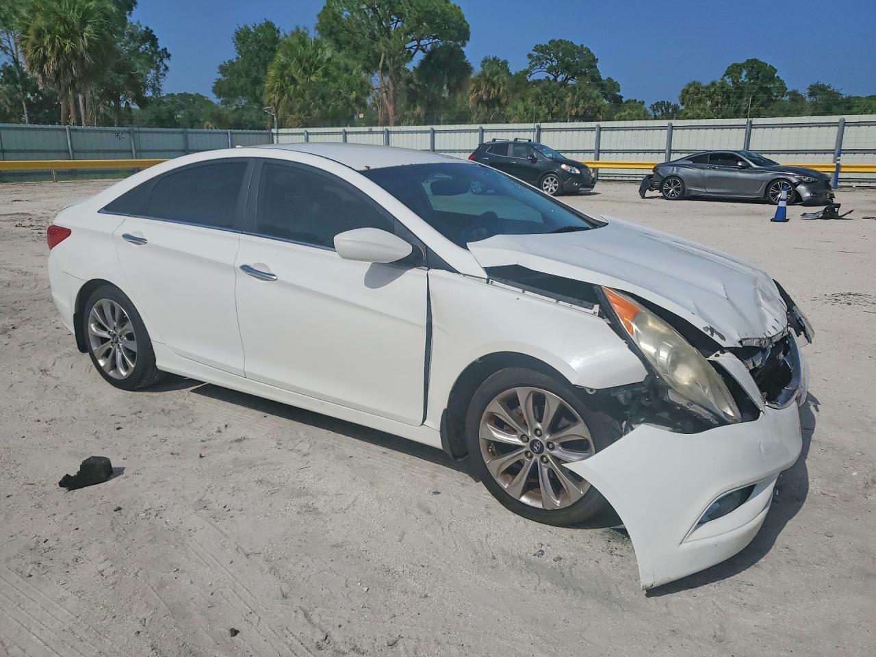 2013 Hyundai Sonata Se White vin: 5NPEC4AC0DH566262