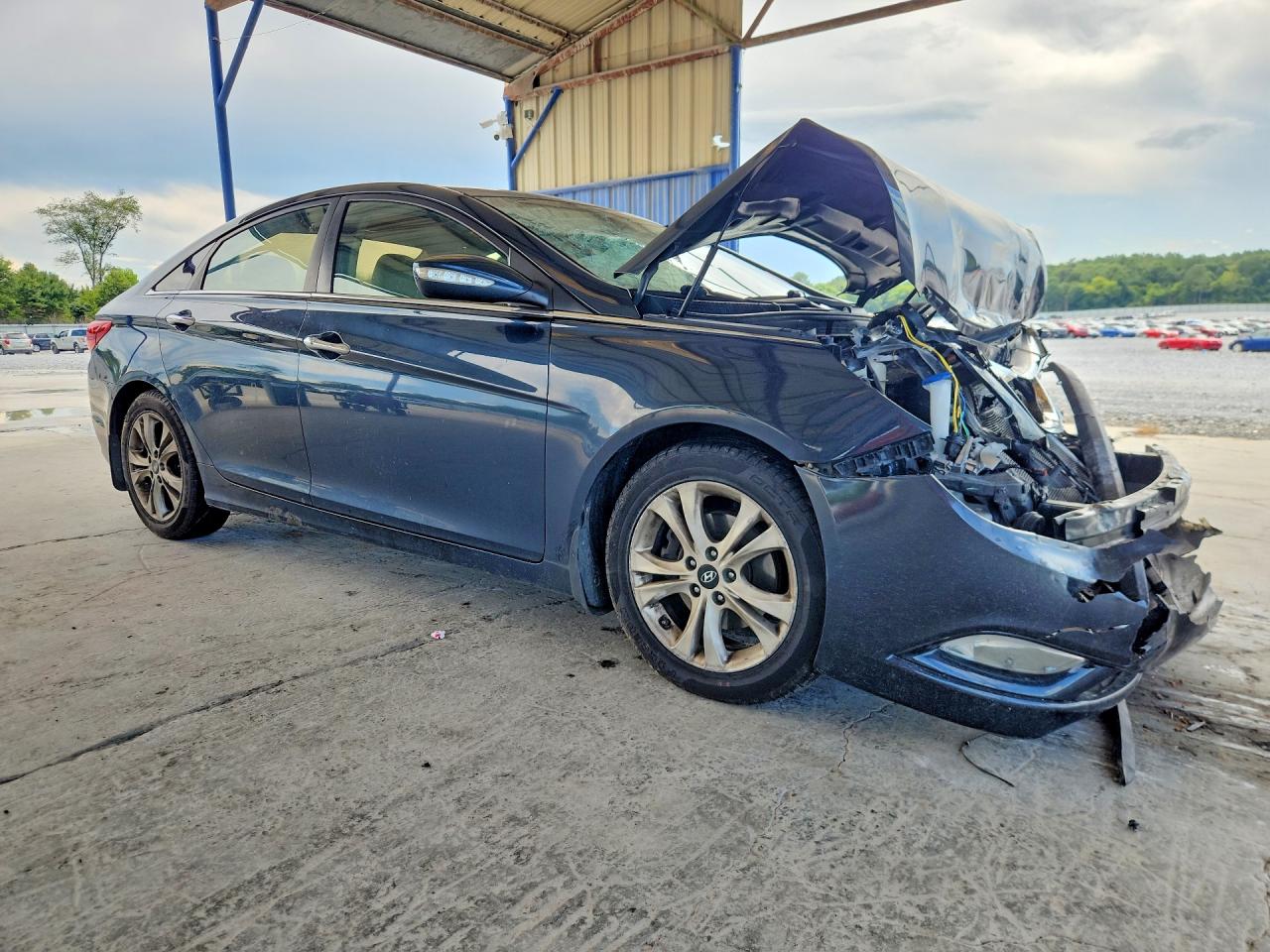 2013 Hyundai Sonata Limited Синий vin: 5NPEC4AC0DH575723