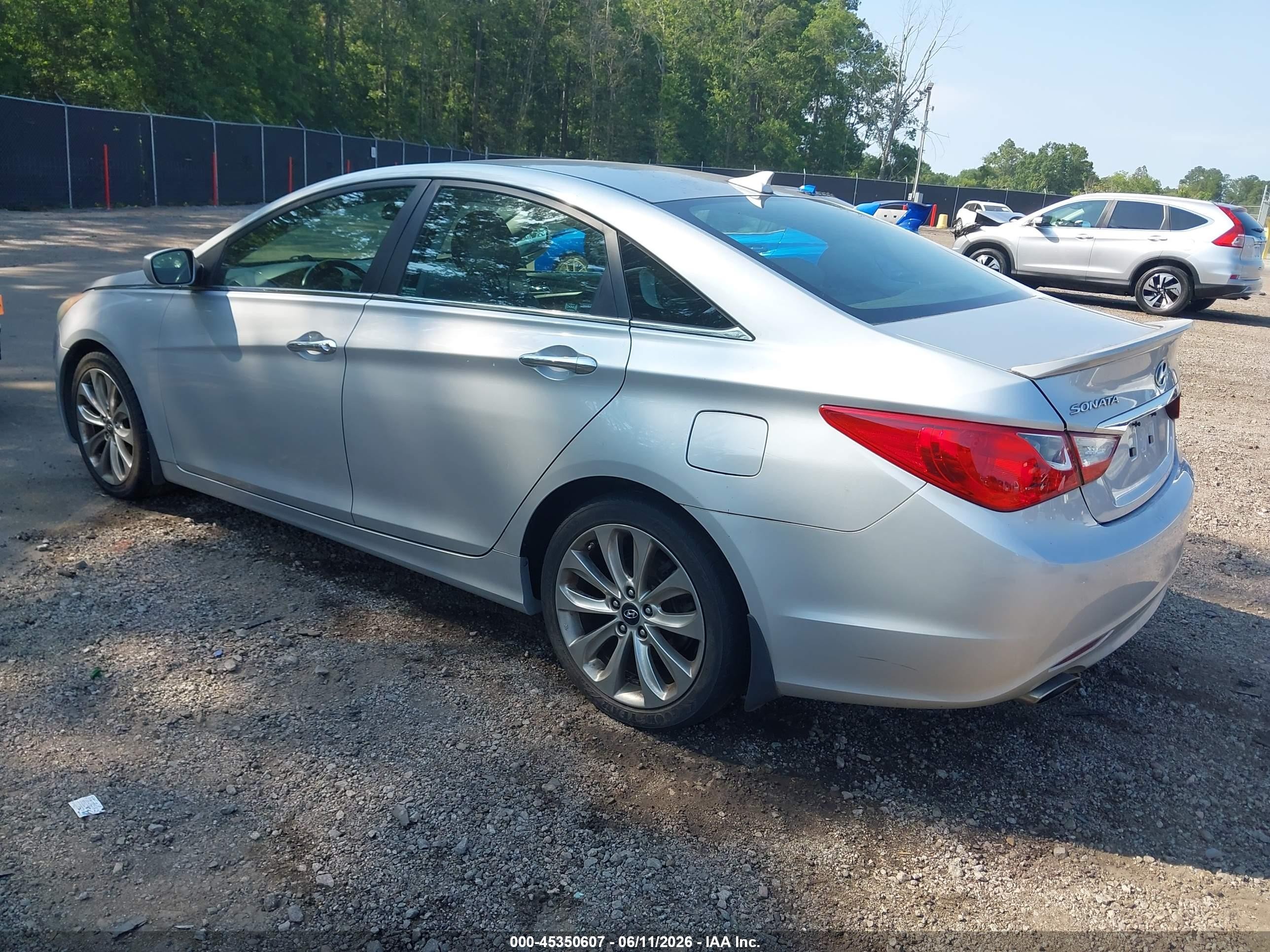 2013 Hyundai Sonata Se Silver vin: 5NPEC4AC0DH580615