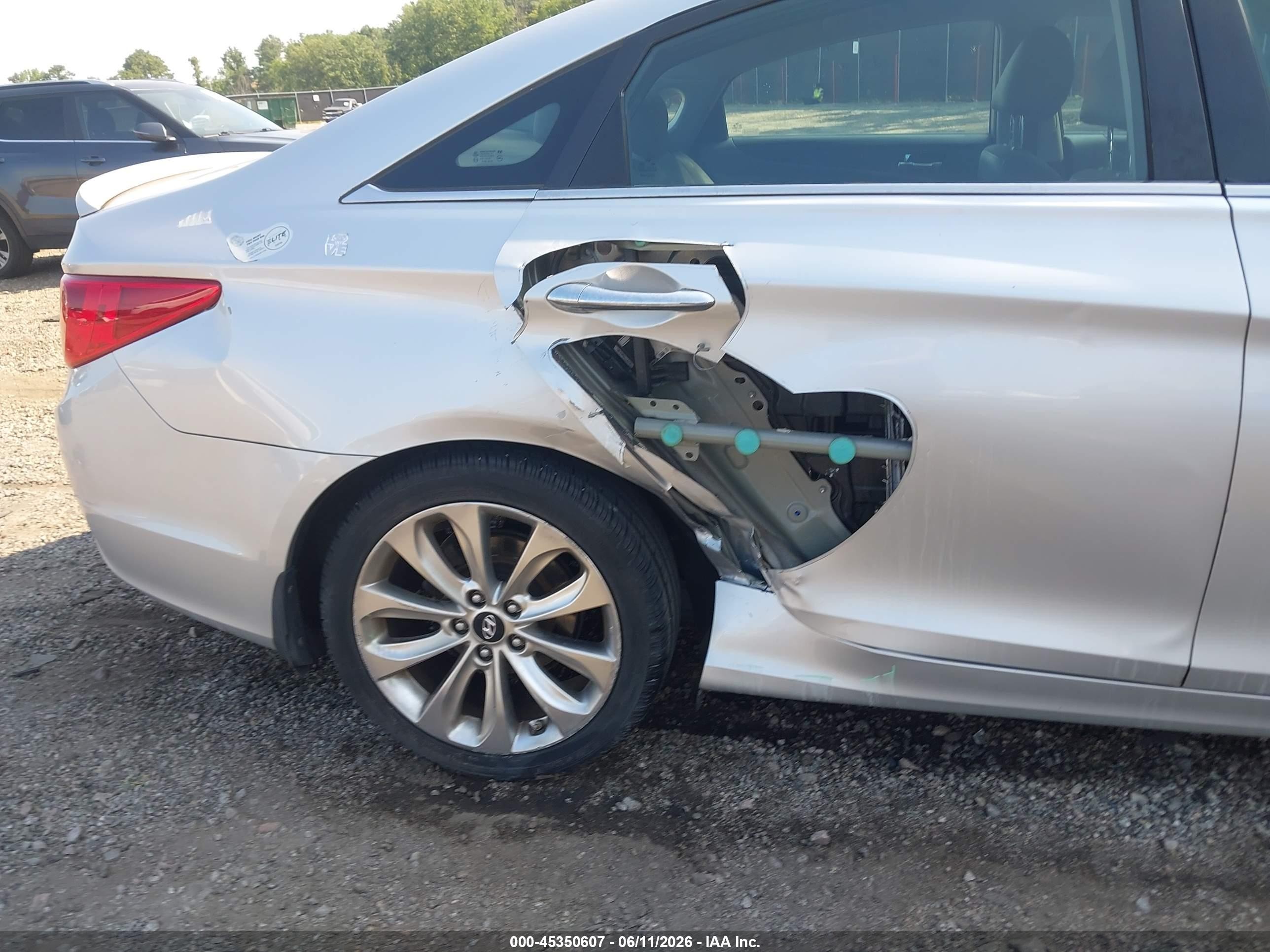 2013 Hyundai Sonata Se Silver vin: 5NPEC4AC0DH580615