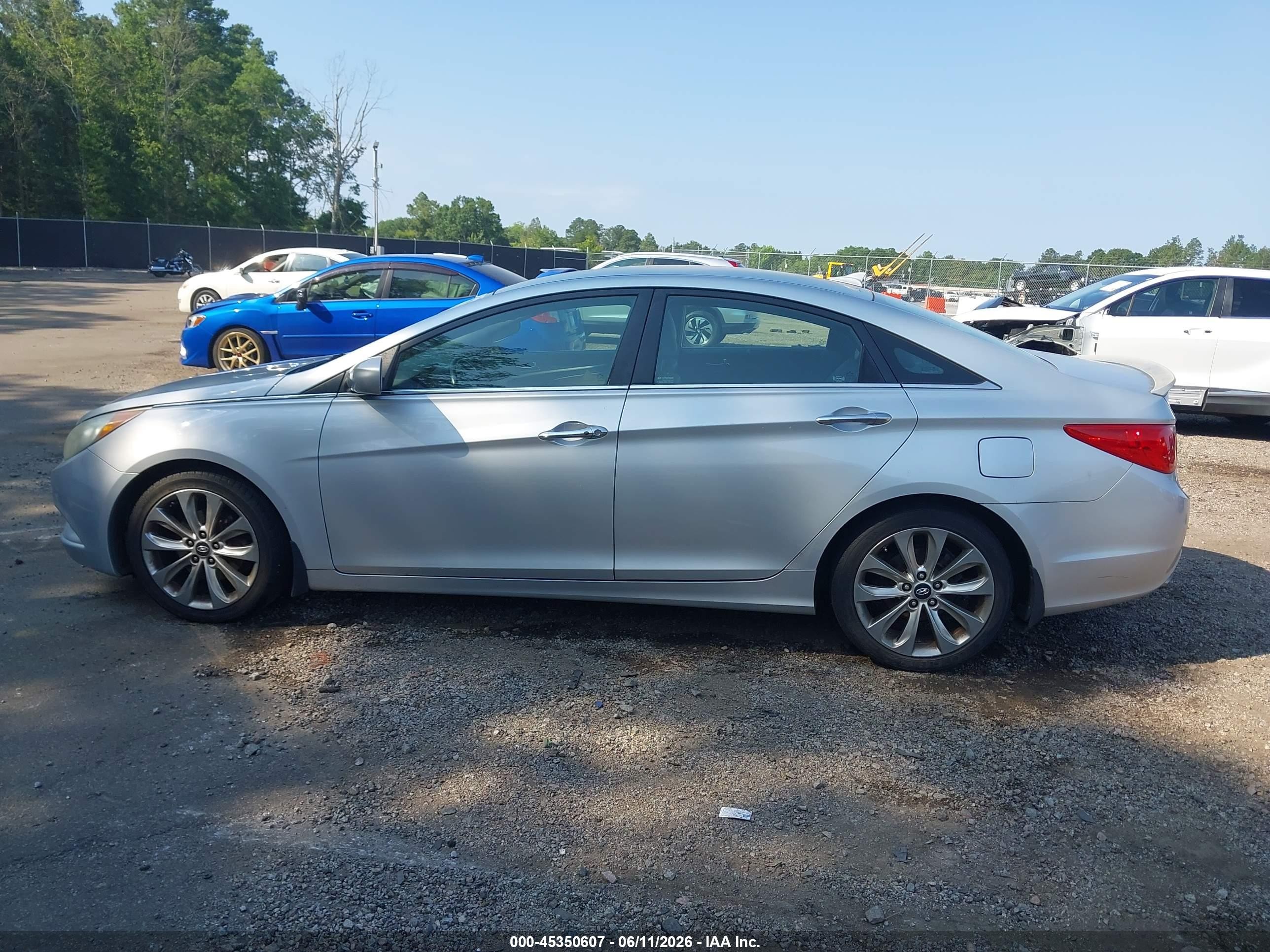 2013 Hyundai Sonata Se Silver vin: 5NPEC4AC0DH580615