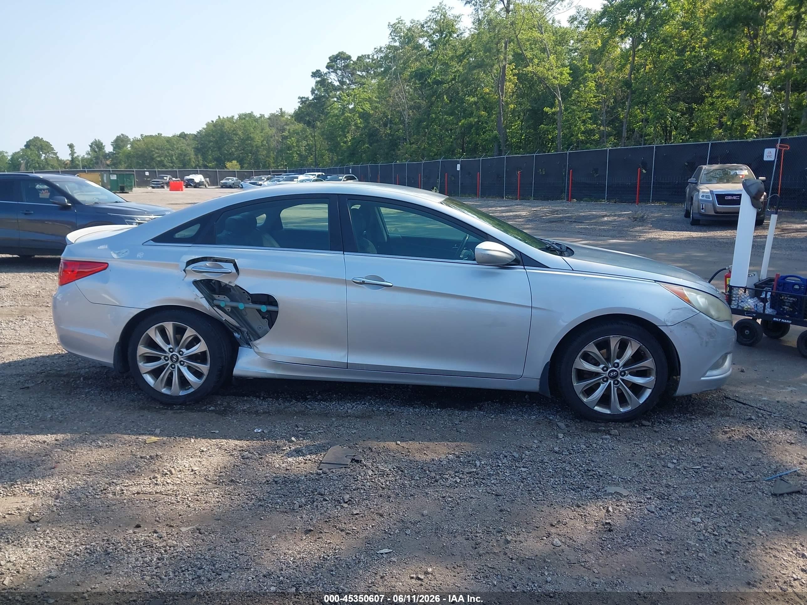 2013 Hyundai Sonata Se Silver vin: 5NPEC4AC0DH580615