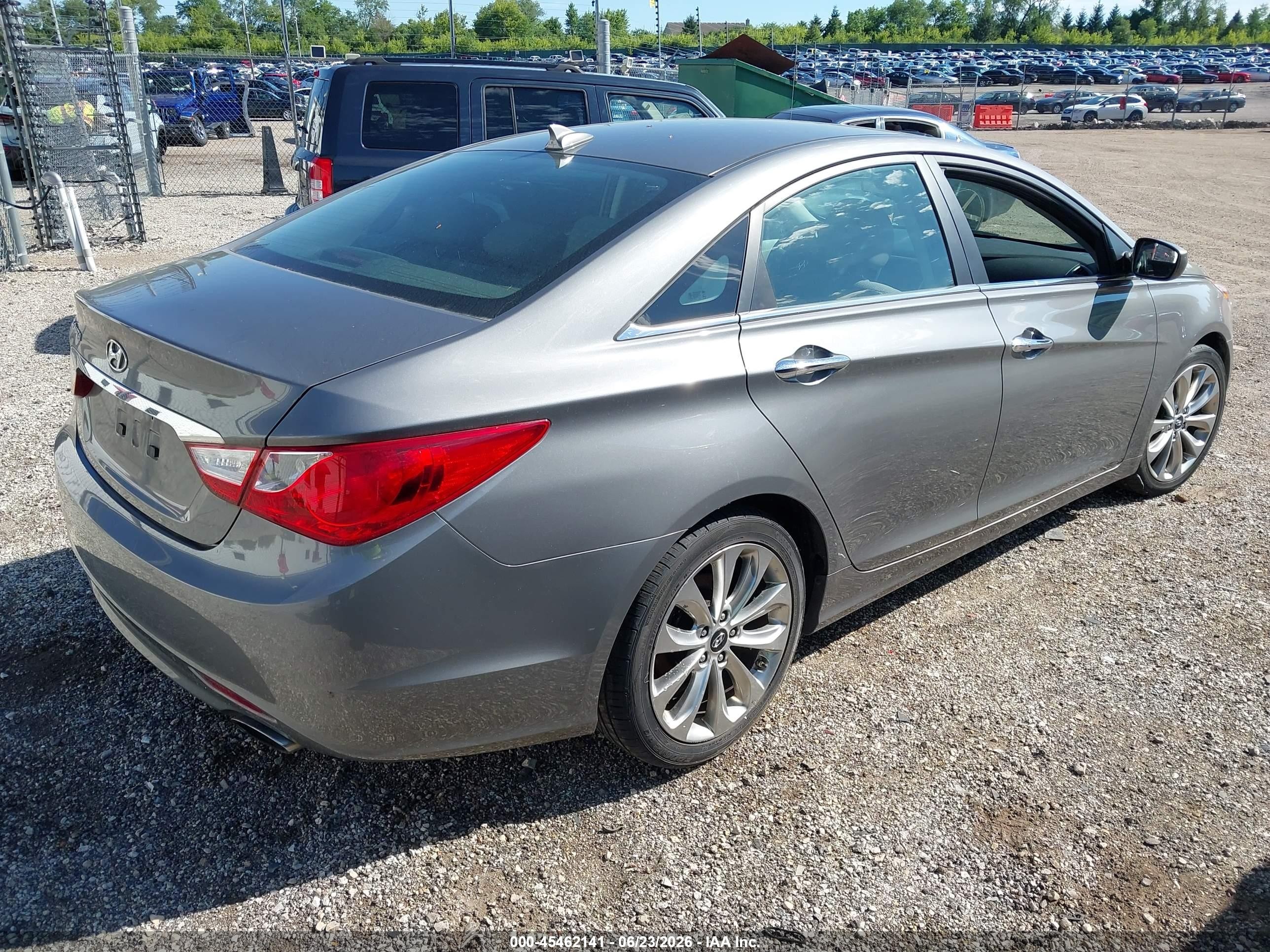 2013 Hyundai Sonata Se Gray vin: 5NPEC4AC0DH592909