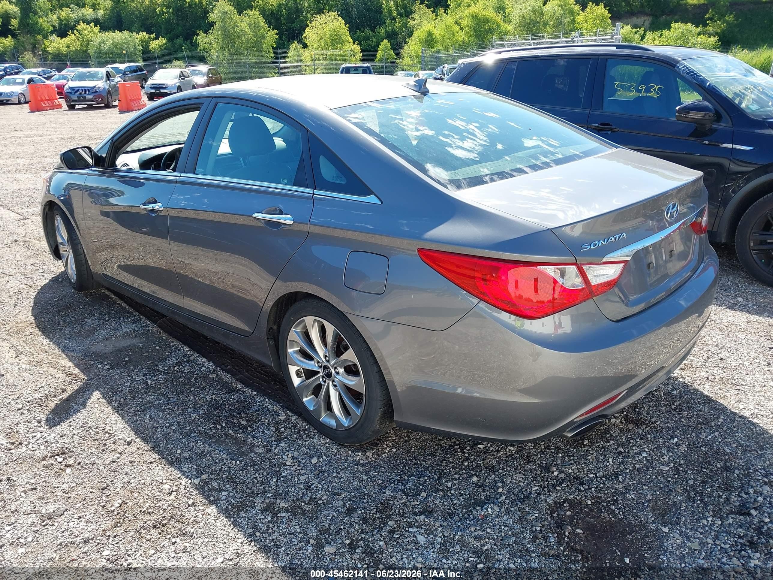 2013 Hyundai Sonata Se Gray vin: 5NPEC4AC0DH592909