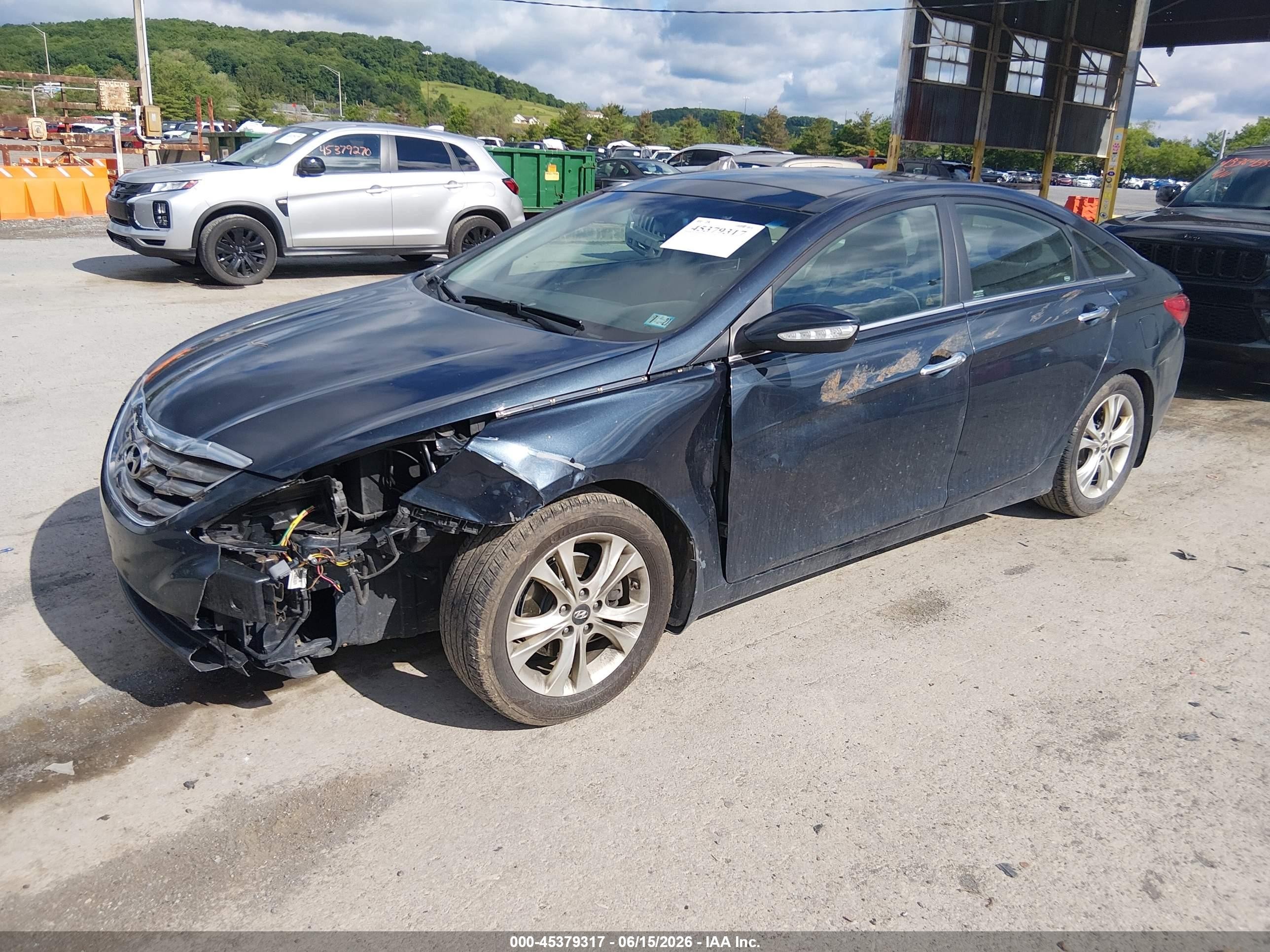 2013 Hyundai Sonata Limited Blue vin: 5NPEC4AC0DH602239