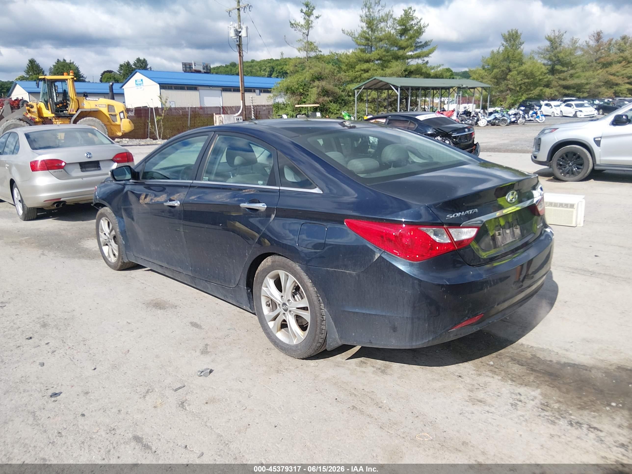 2013 Hyundai Sonata Limited Blue vin: 5NPEC4AC0DH602239