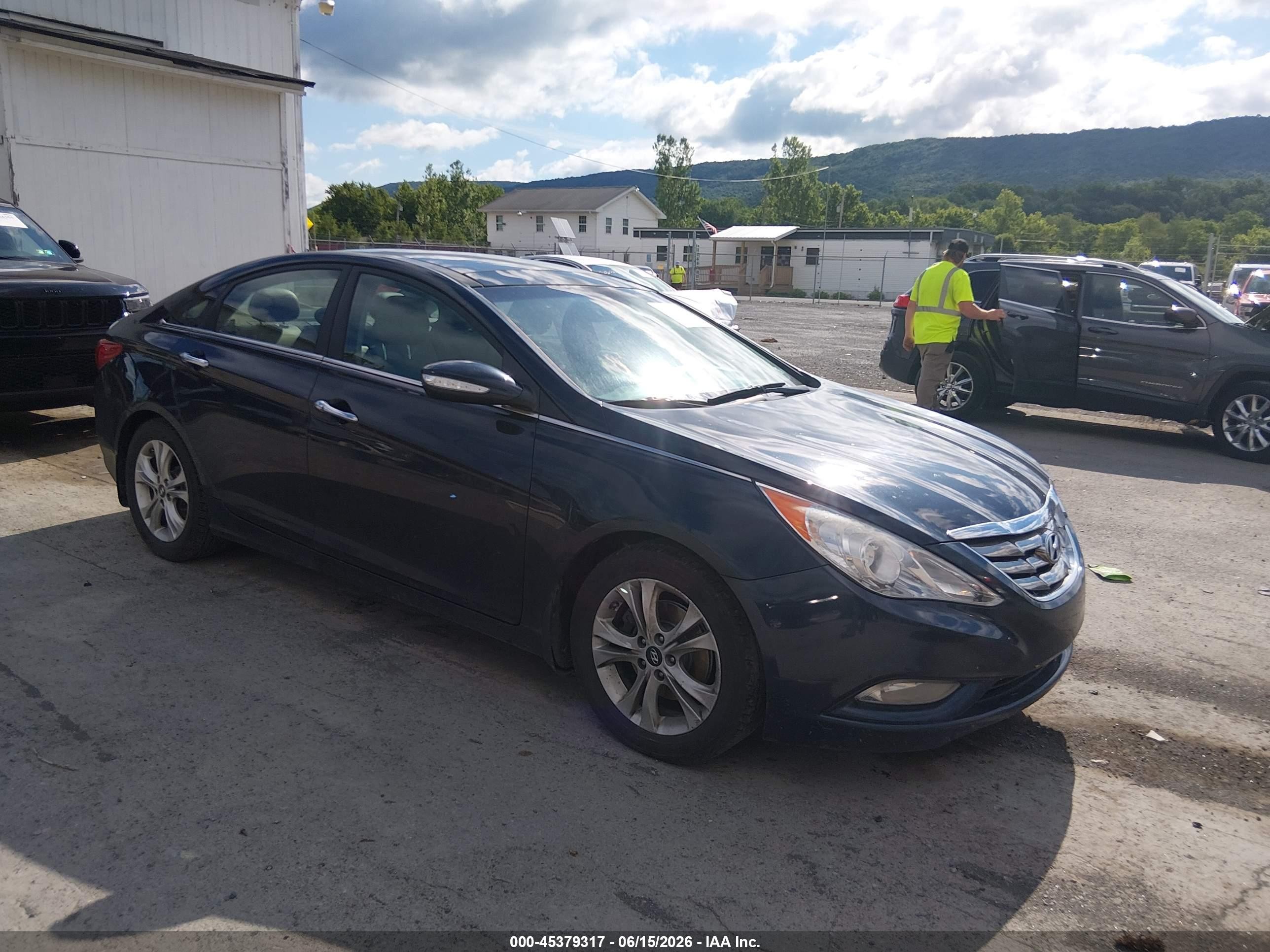 2013 Hyundai Sonata Limited Blue vin: 5NPEC4AC0DH602239