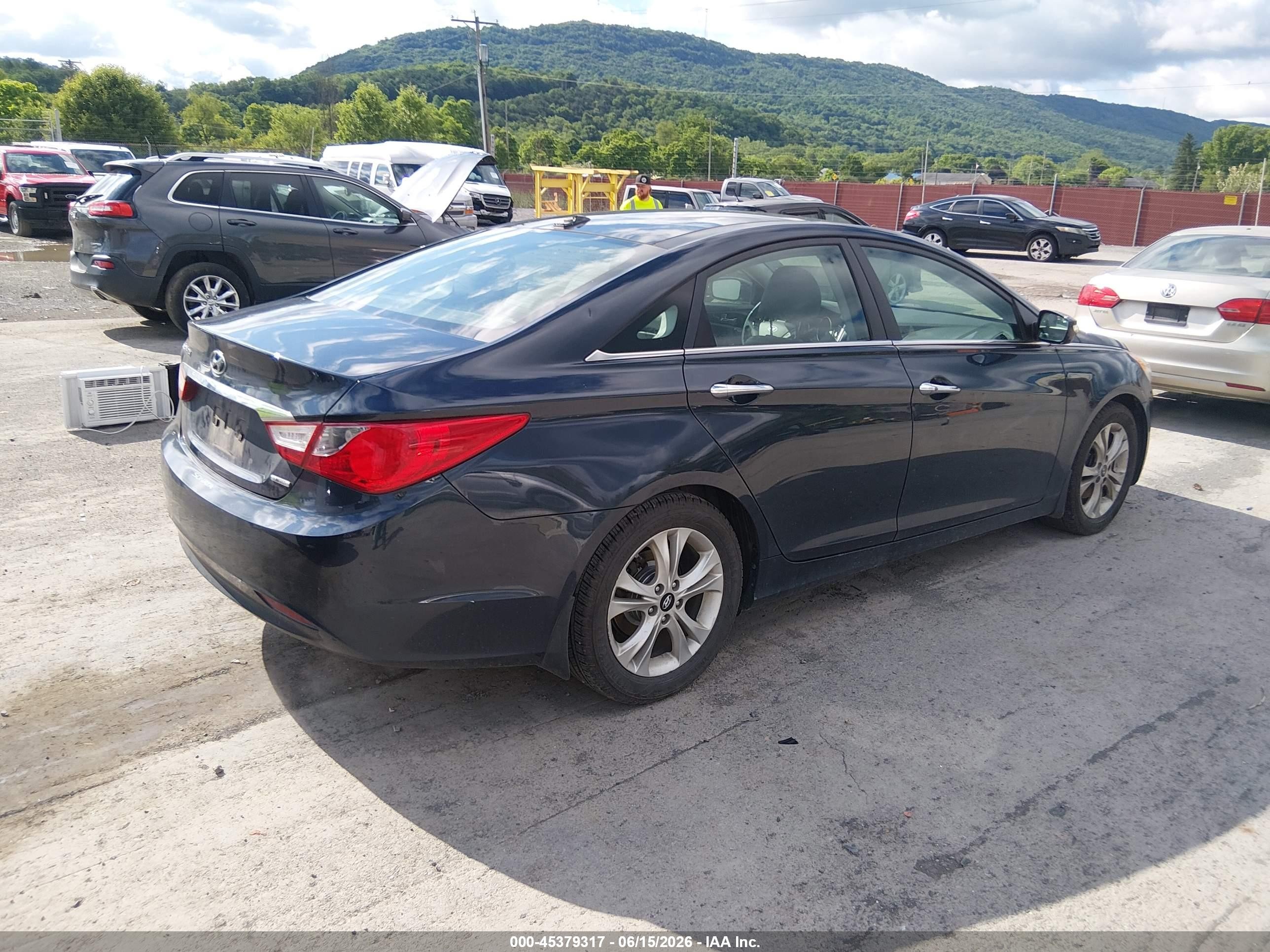 2013 Hyundai Sonata Limited Blue vin: 5NPEC4AC0DH602239