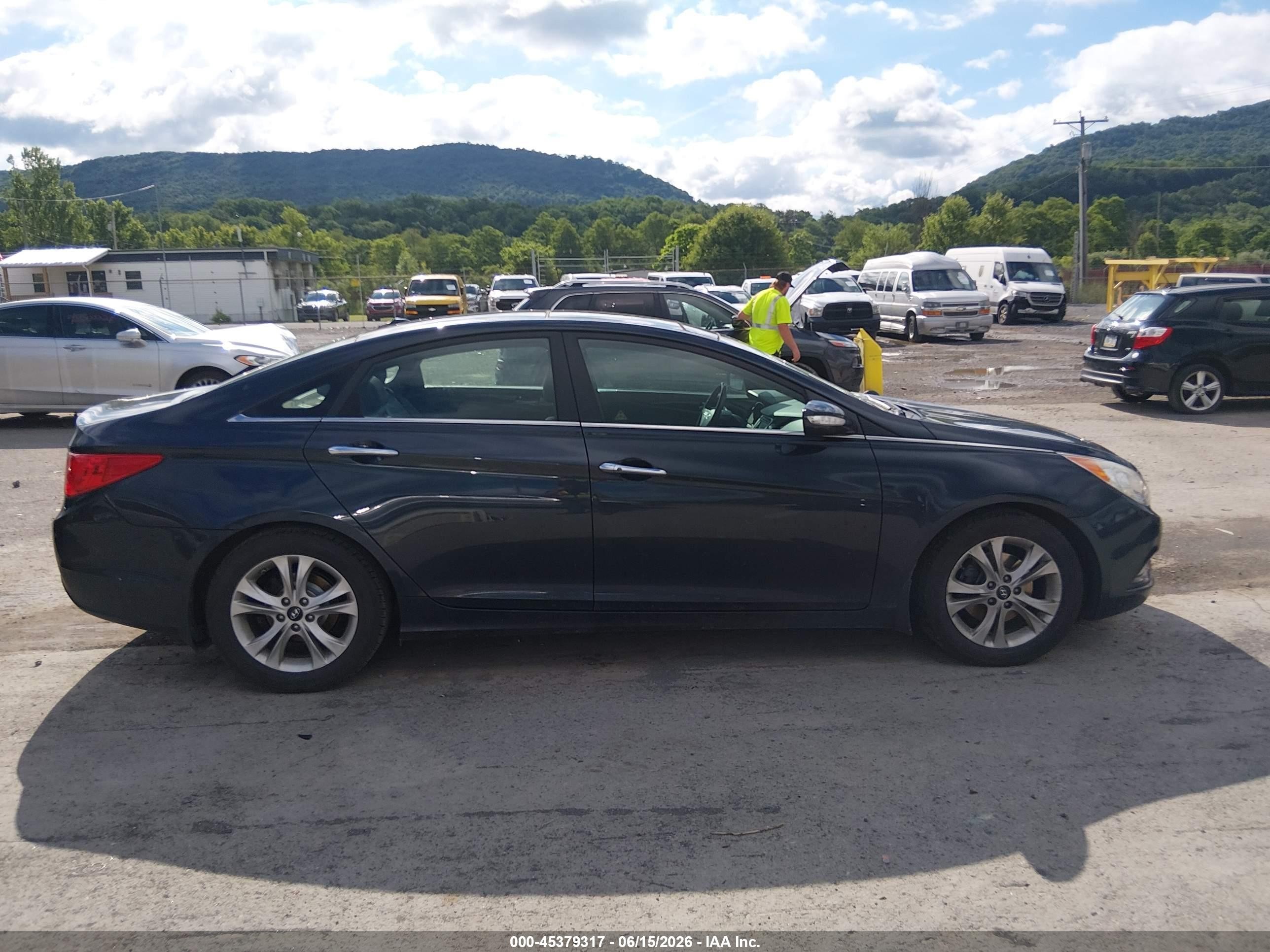 2013 Hyundai Sonata Limited Blue vin: 5NPEC4AC0DH602239
