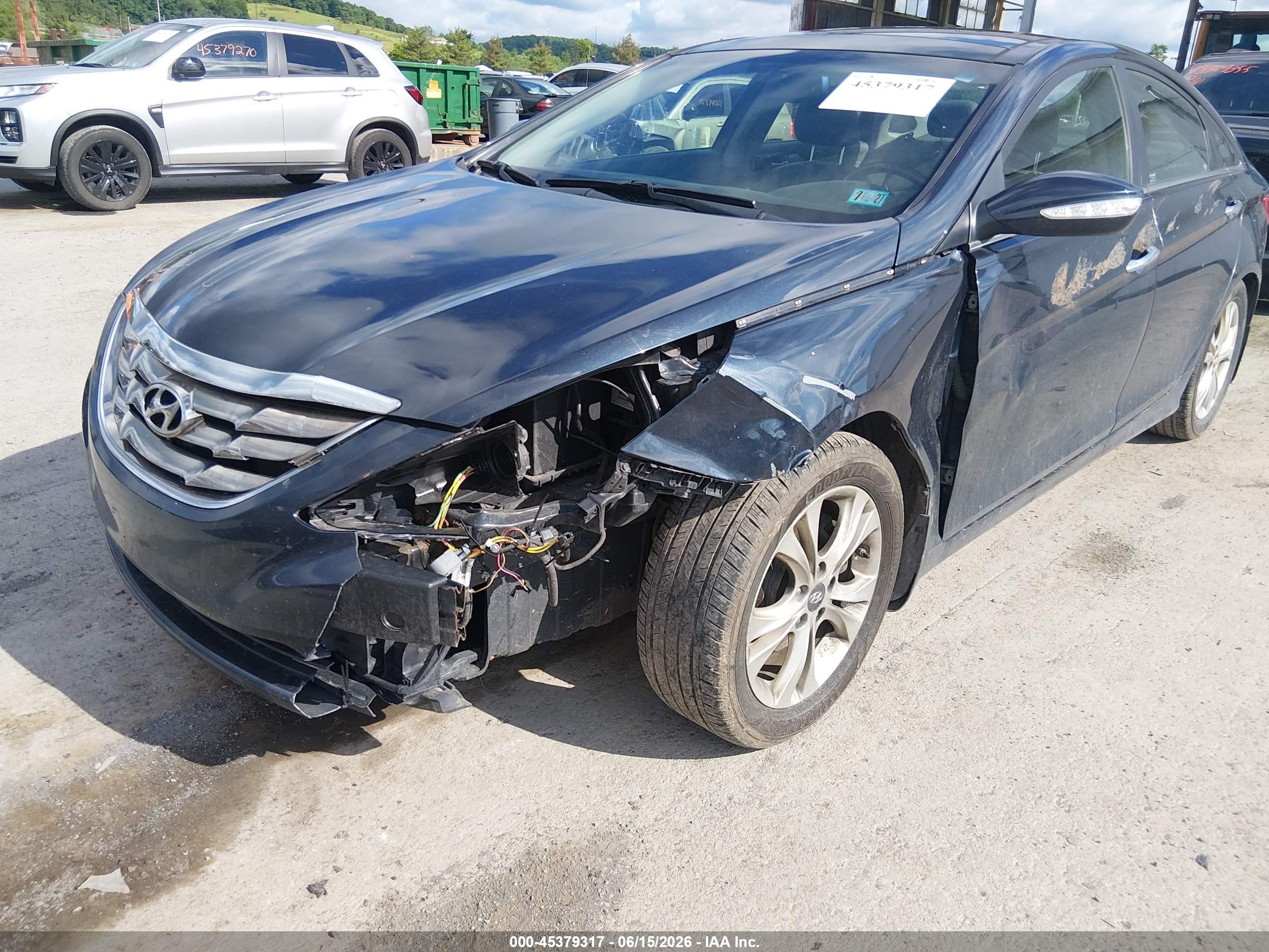 2013 Hyundai Sonata Limited Blue vin: 5NPEC4AC0DH602239
