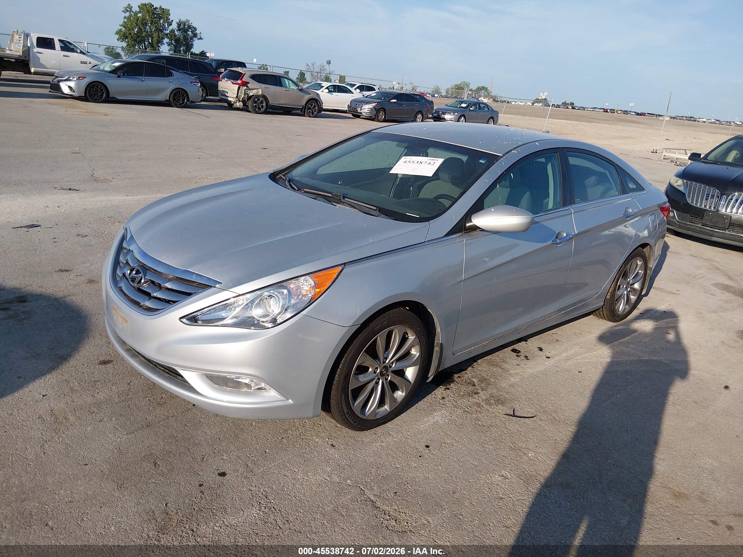2013 Hyundai Sonata Se Silver vin: 5NPEC4AC0DH610115