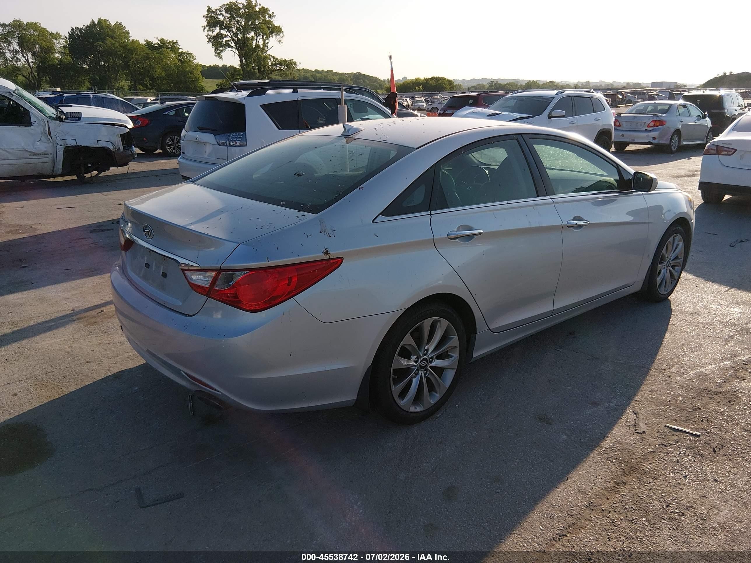 2013 Hyundai Sonata Se Silver vin: 5NPEC4AC0DH610115