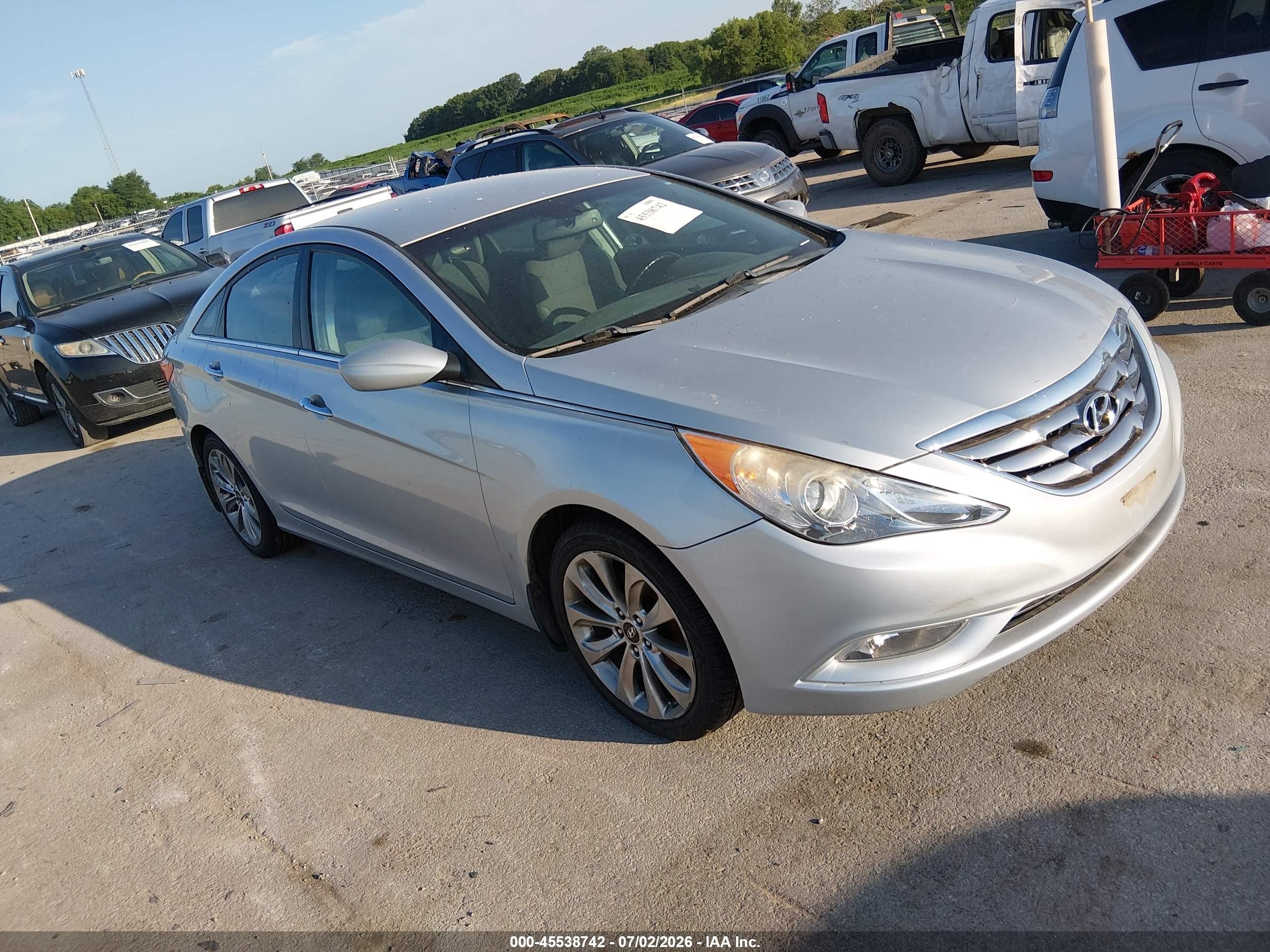 2013 Hyundai Sonata Se Silver vin: 5NPEC4AC0DH610115