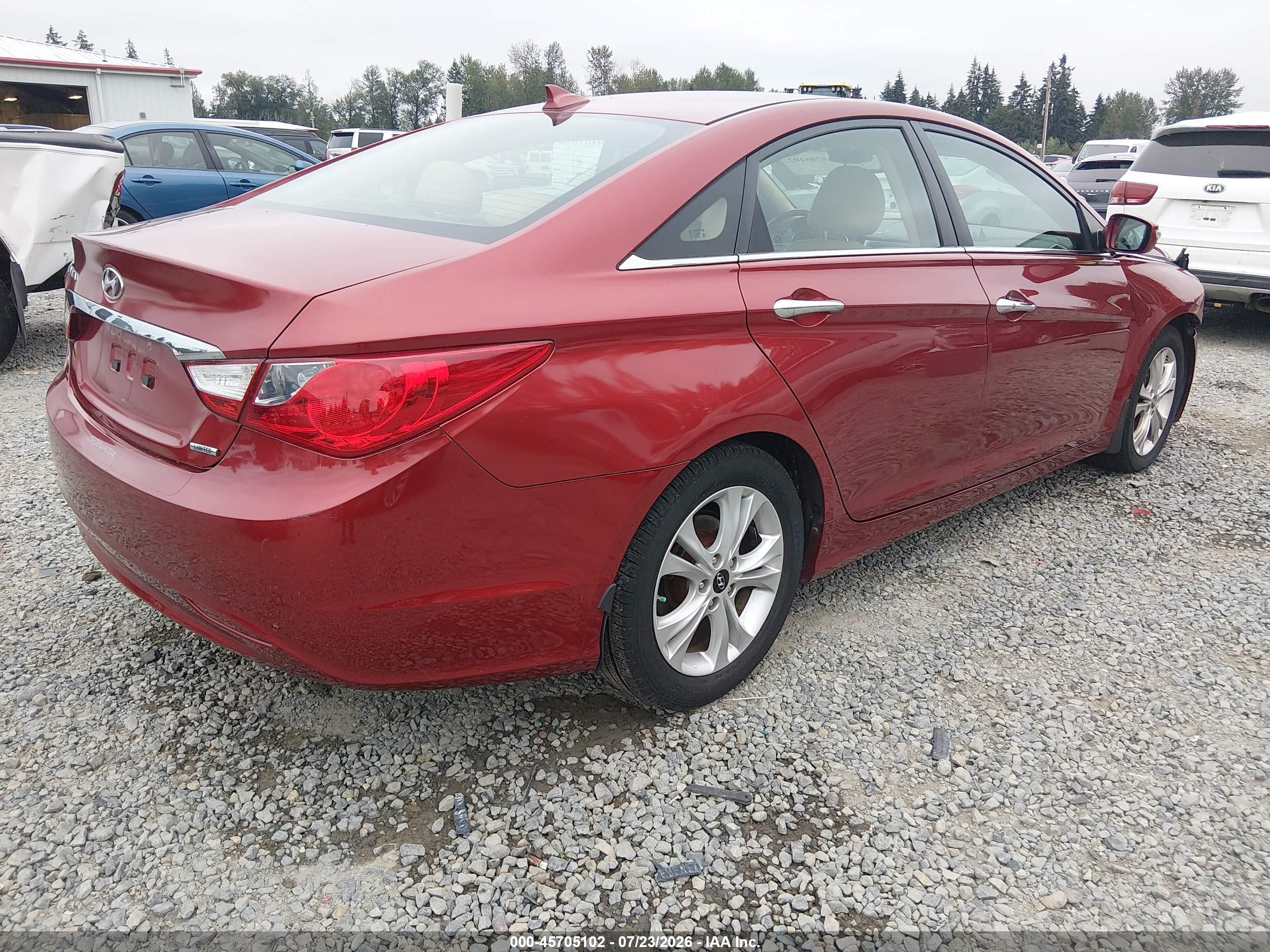 2013 Hyundai Sonata Limited Red vin: 5NPEC4AC0DH635662