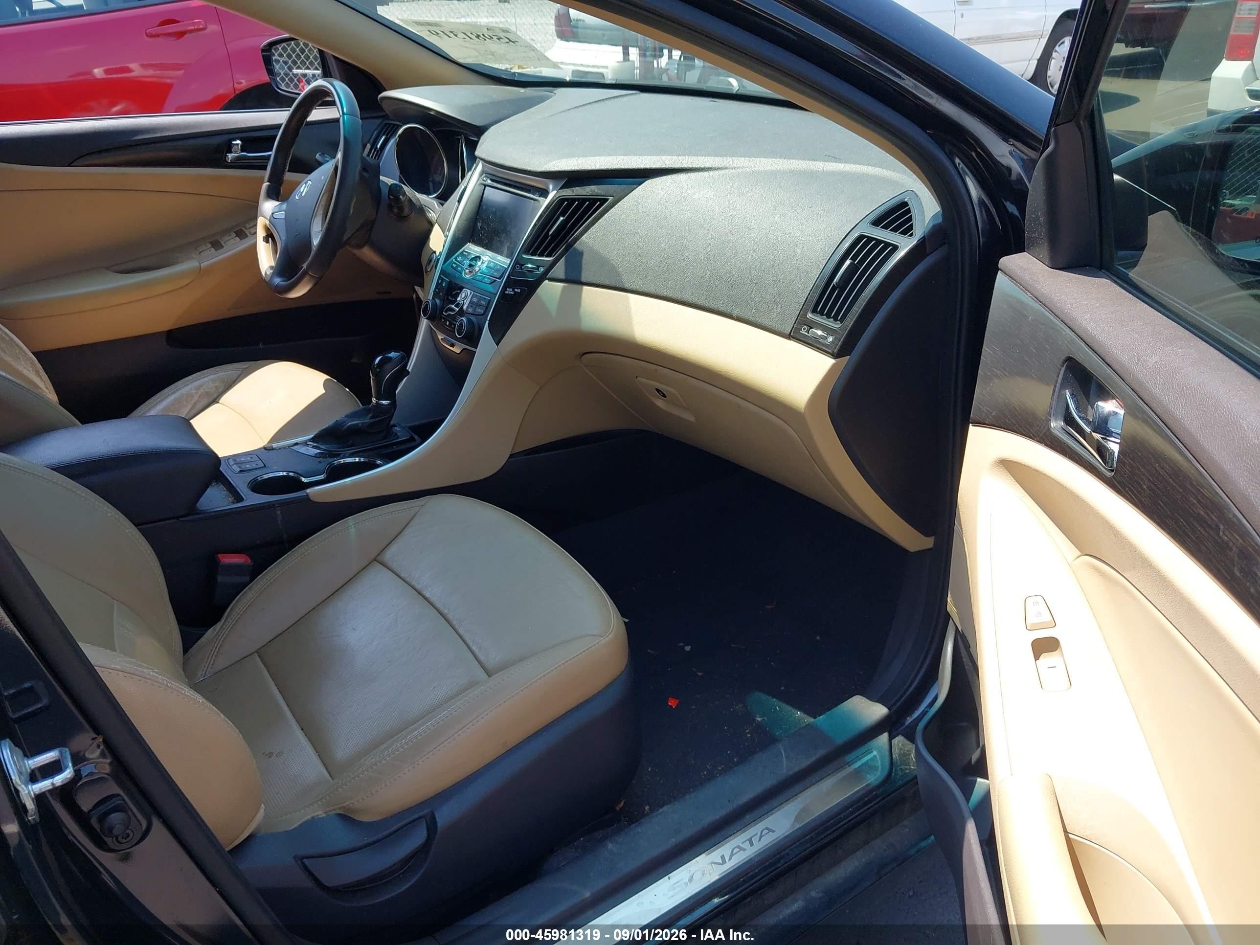 2013 Hyundai Sonata Limited Черный vin: 5NPEC4AC0DH639551