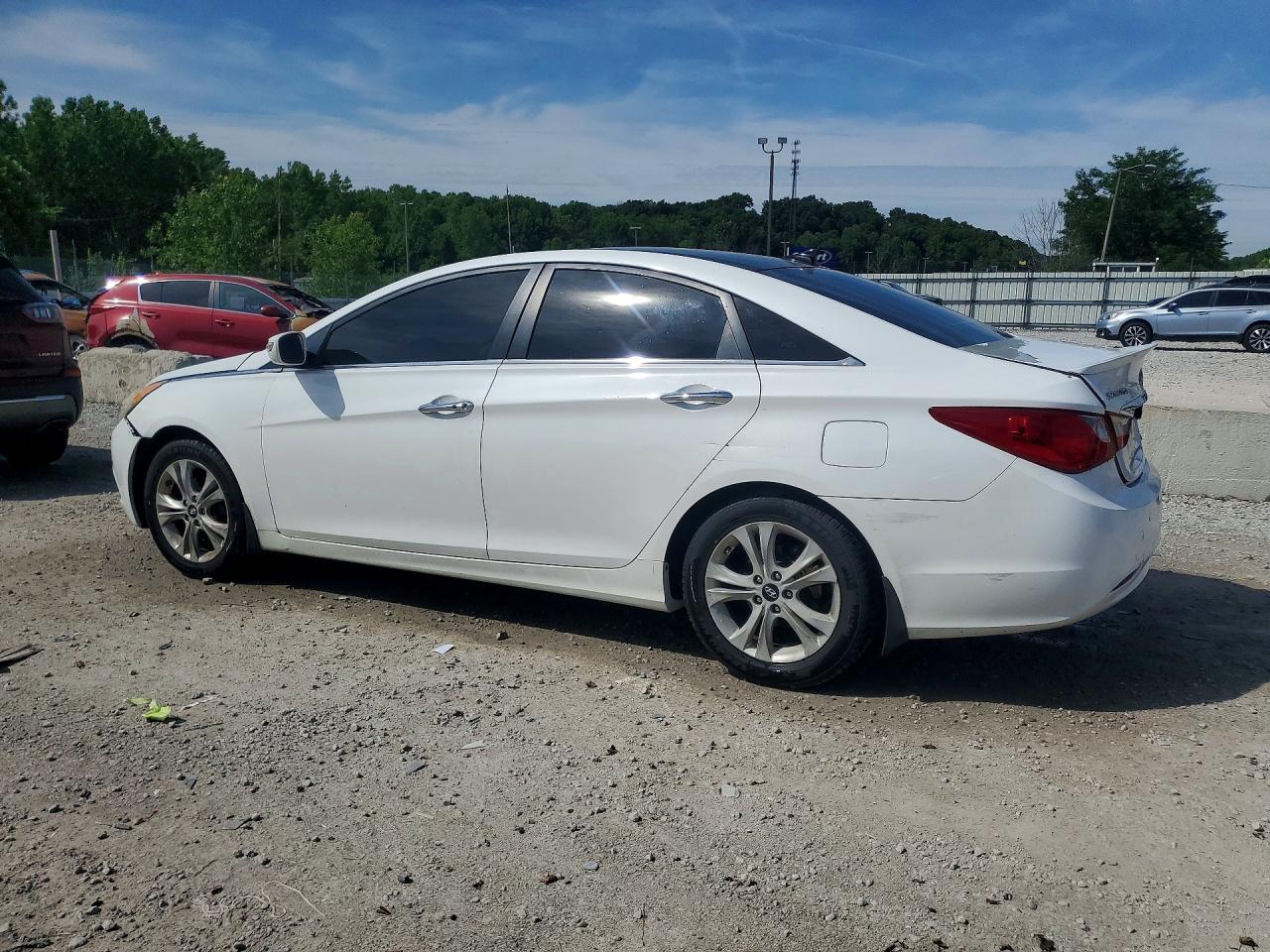 2013 Hyundai Sonata Limited White vin: 5NPEC4AC0DH653384